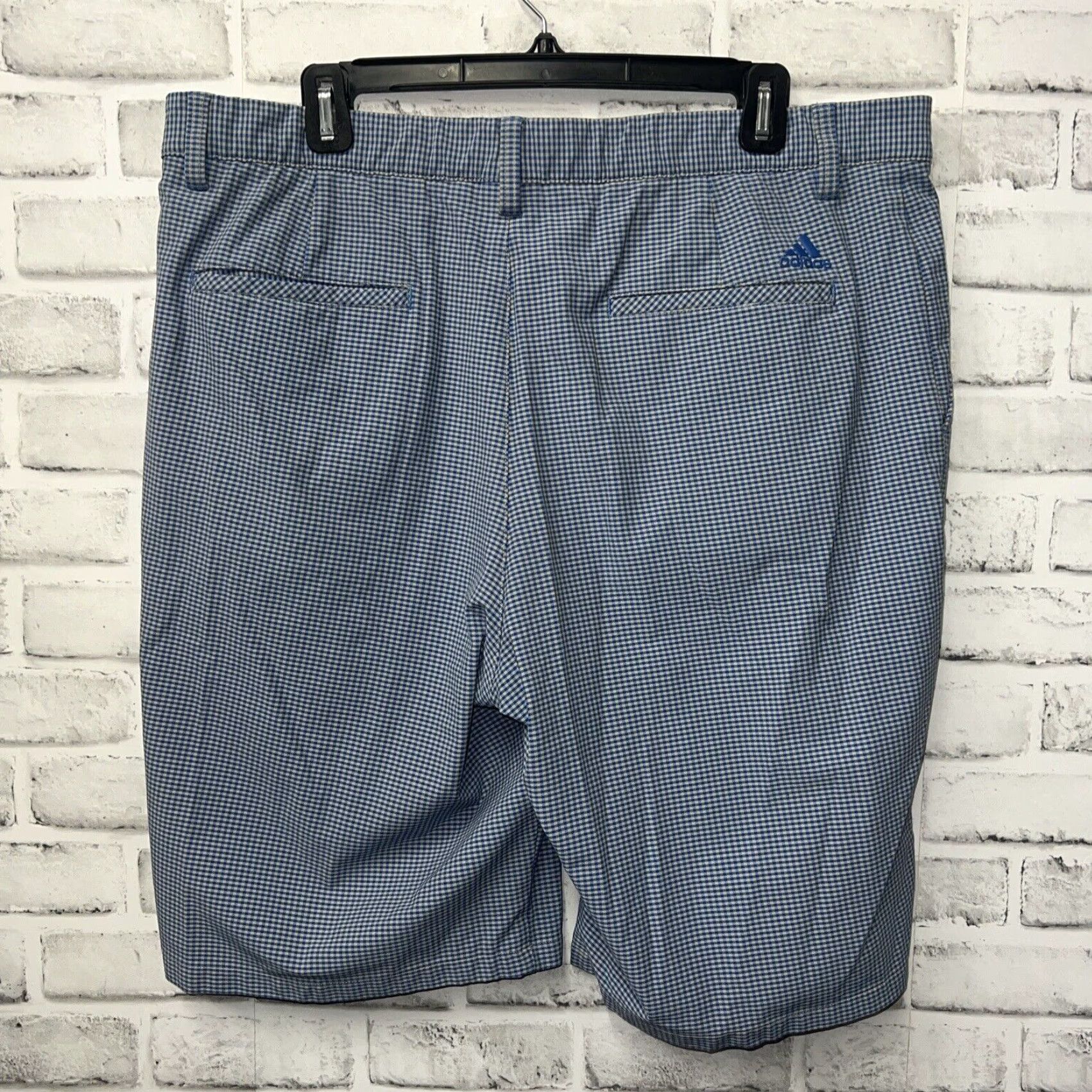 Adidas Adidas Blue Plaid Golf Shorts Mens Size 38 Regular Chino Pattern 90s? Size US 38 / EU 54 - 4 Thumbnail