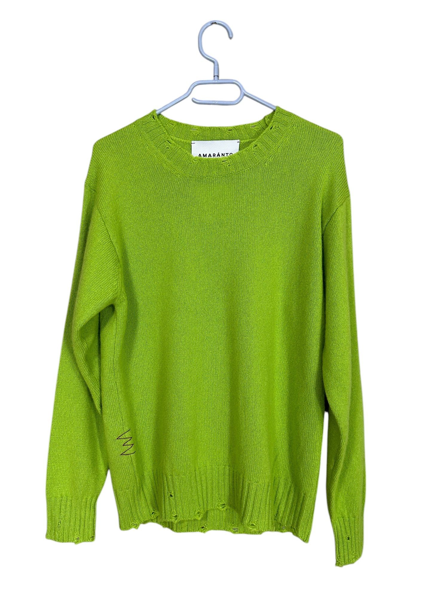 Designer Amaranto Green Wool Sweater Size XL / US 12-14 / IT 48-50 - 1 Thumbnail