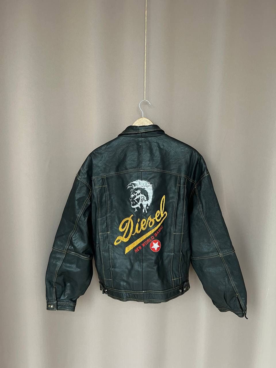 Diesel Diesel Big Back Logo Leather Jacket New World Basic Size XL Size US XL / EU 56 / 4 - 6 Thumbnail
