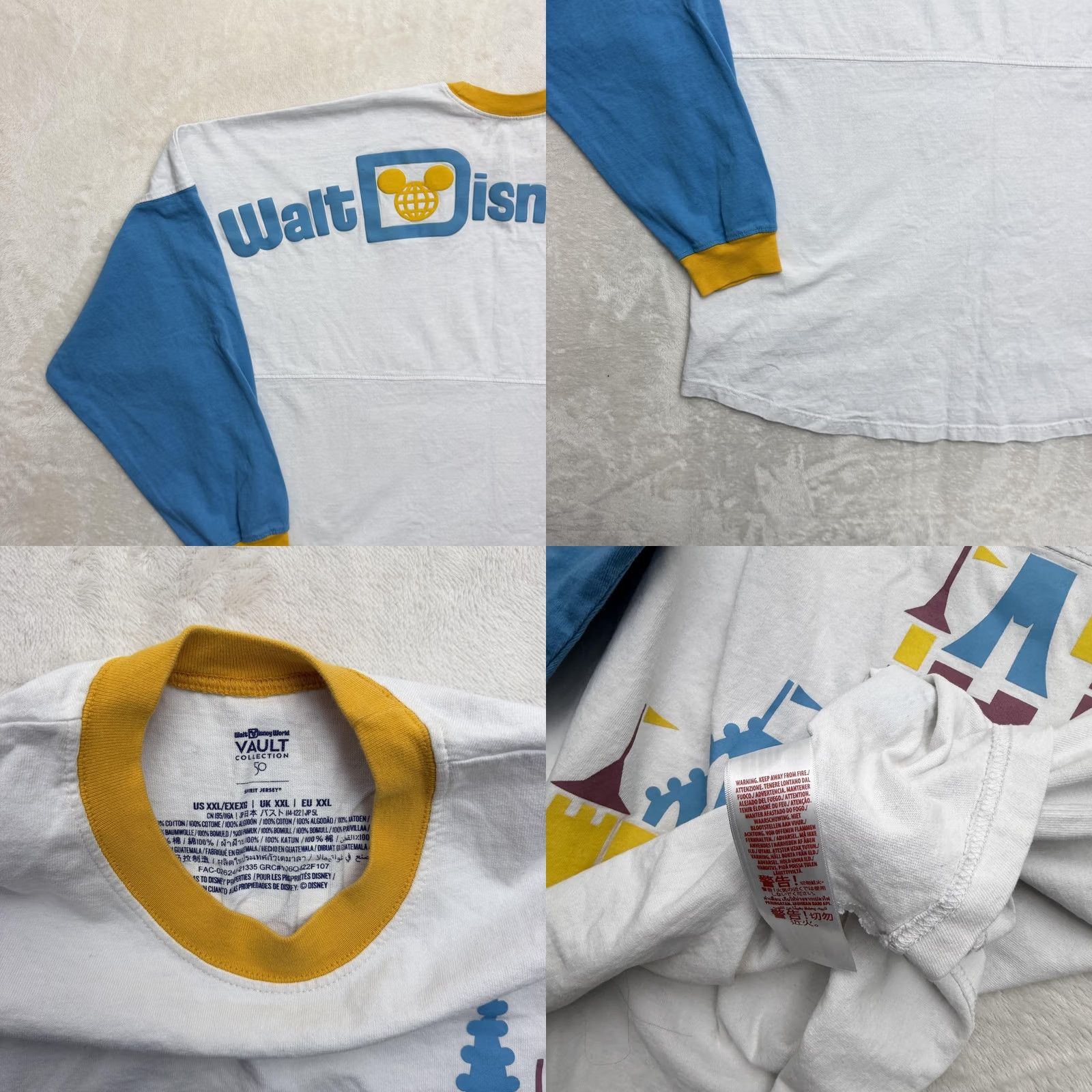 Disney VINTAGE Walt Disney World Vault Spirit Jersey Shirt Adult XXL Blue Castle Magic Size XXL / US 16-18 / IT 52-54 - 10 Thumbnail