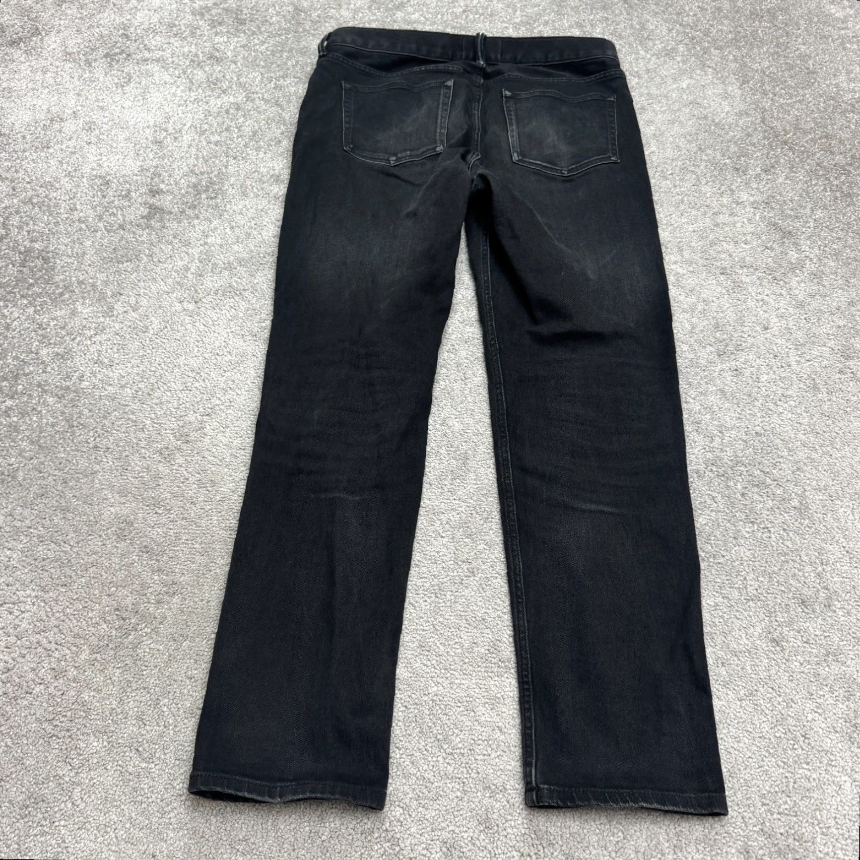Everlane Everlane Jeans Mens 32x29 Black Denim Straight Slim Fit City Streetwear Vintage No Size 24" / US 00 / IT 34 - 2 Thumbnail