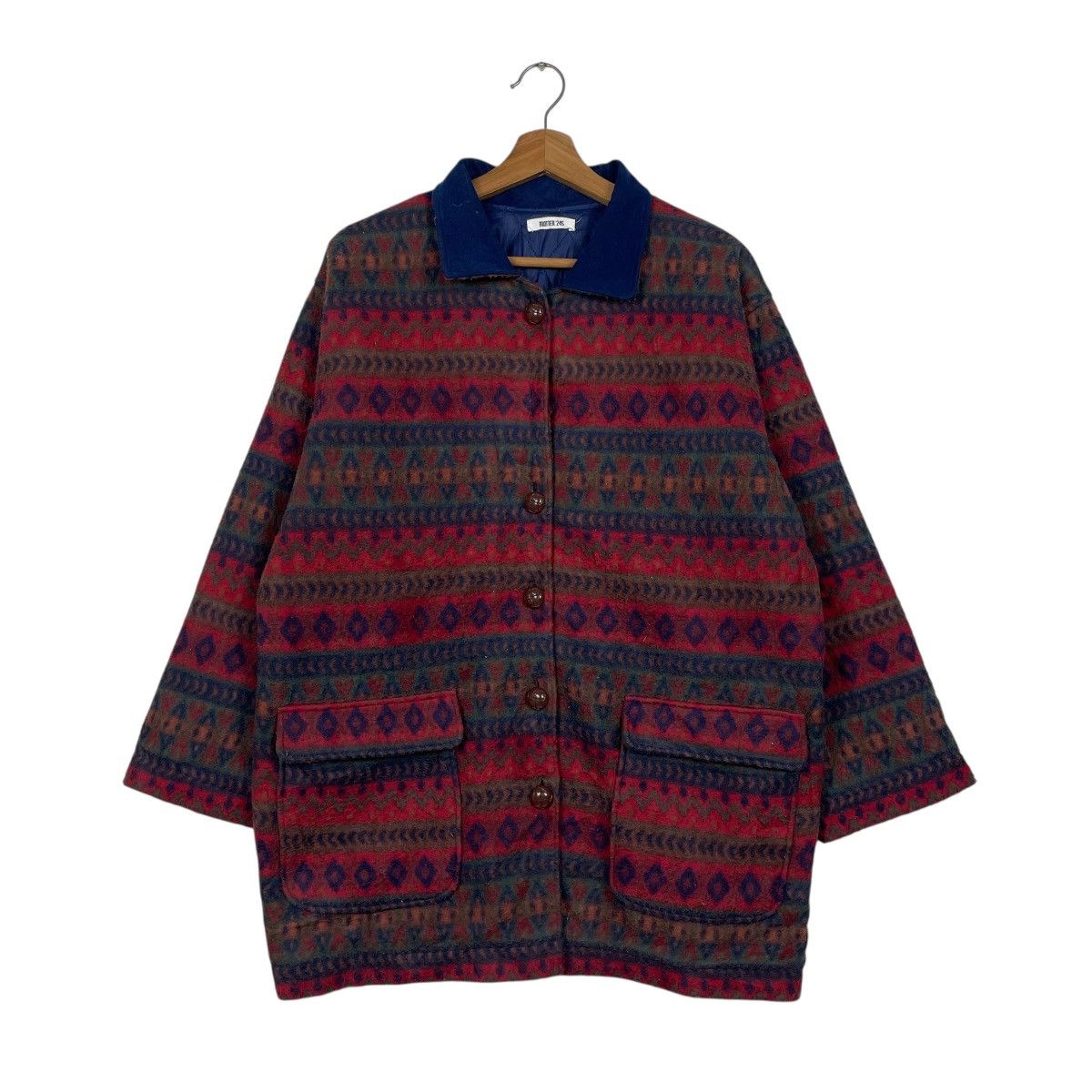 Japanese Brand Japanese Brand Trotter 245 Multicolor Abstract Jacket Size US L / EU 52-54 / 3 - 1 Thumbnail
