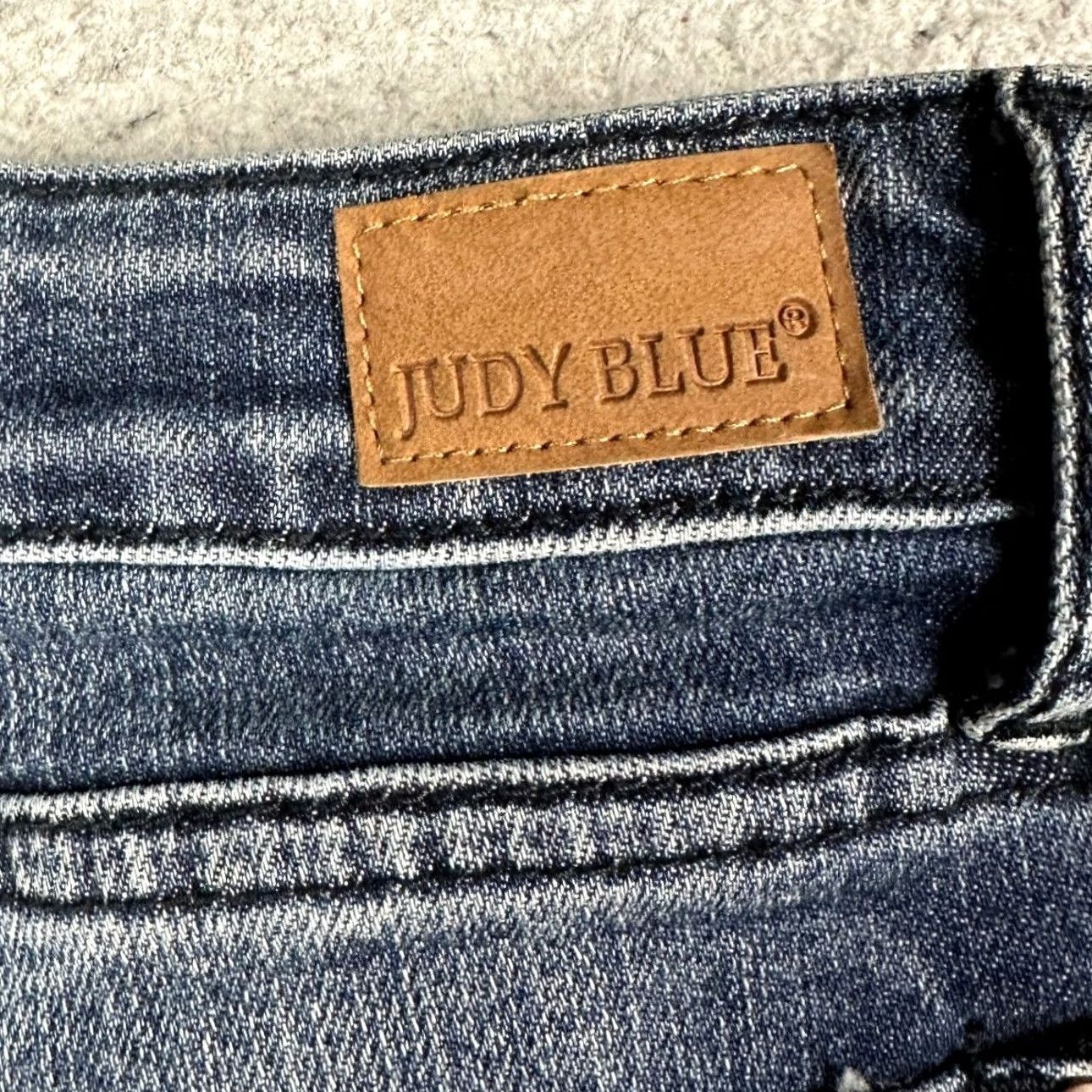 Vintage Judy Blue Jeans Womens Jeans Ankle Distressed Raw Hem Relaxed Stretch High Rise 15-32 Blue Size 36" / US 14 / IT 50 - 7 Thumbnail