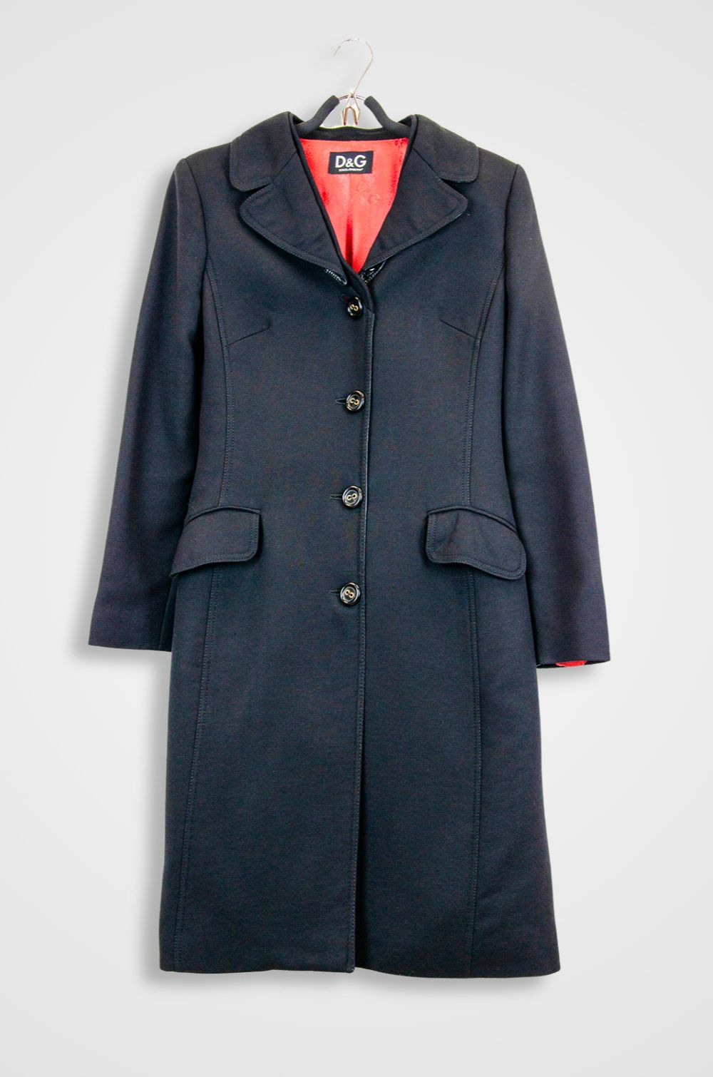 Dolce & Gabbana D&G Tailored Wool Coat – Size IT 42 (Made in Italy) Size M / US 6-8 / IT 42-44 - 1 Thumbnail