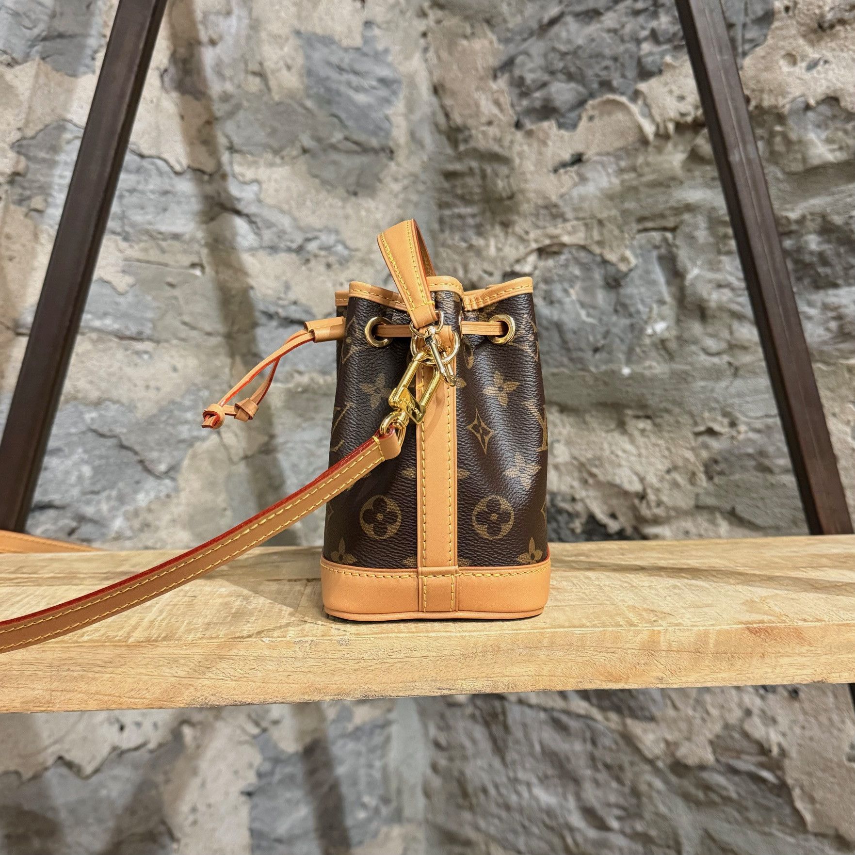 Louis Vuitton Louis Vuitton Monogram Nano Noe Crossbody Bucket Bag Size ONE SIZE - 3 Thumbnail