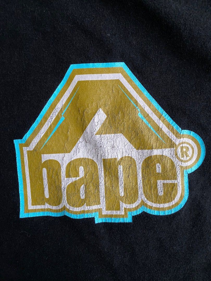 Bape × Vintage Vintage A Bathing Ape Distressed Tee Size US L / EU 52-54 / 3 - 4 Thumbnail