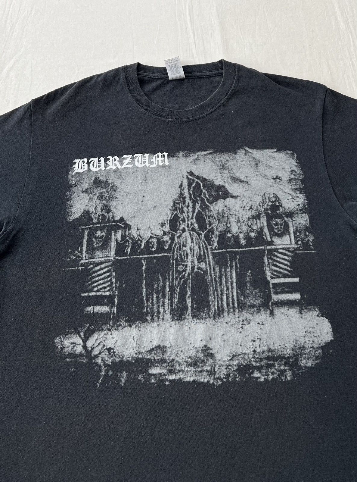 Band Tees Burzum Det Som Engang Var Black Metal Band Y2k Black T-shirt Size US M / EU 48-50 / 2 - 5 Thumbnail