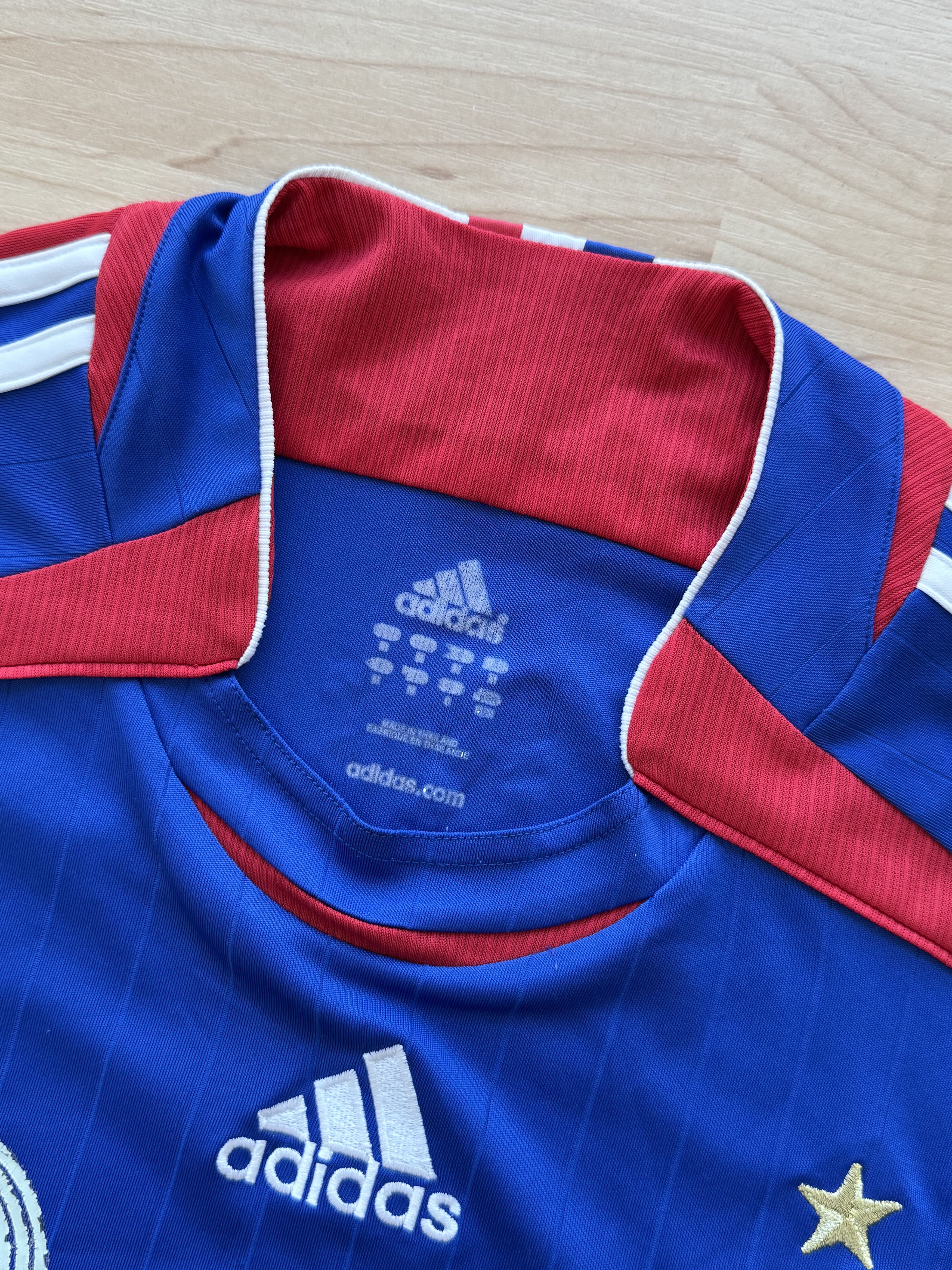 Adidas Football shirt soccer FC France Home 2006/2007 Size US M / EU 48-50 / 2 - 10 Thumbnail