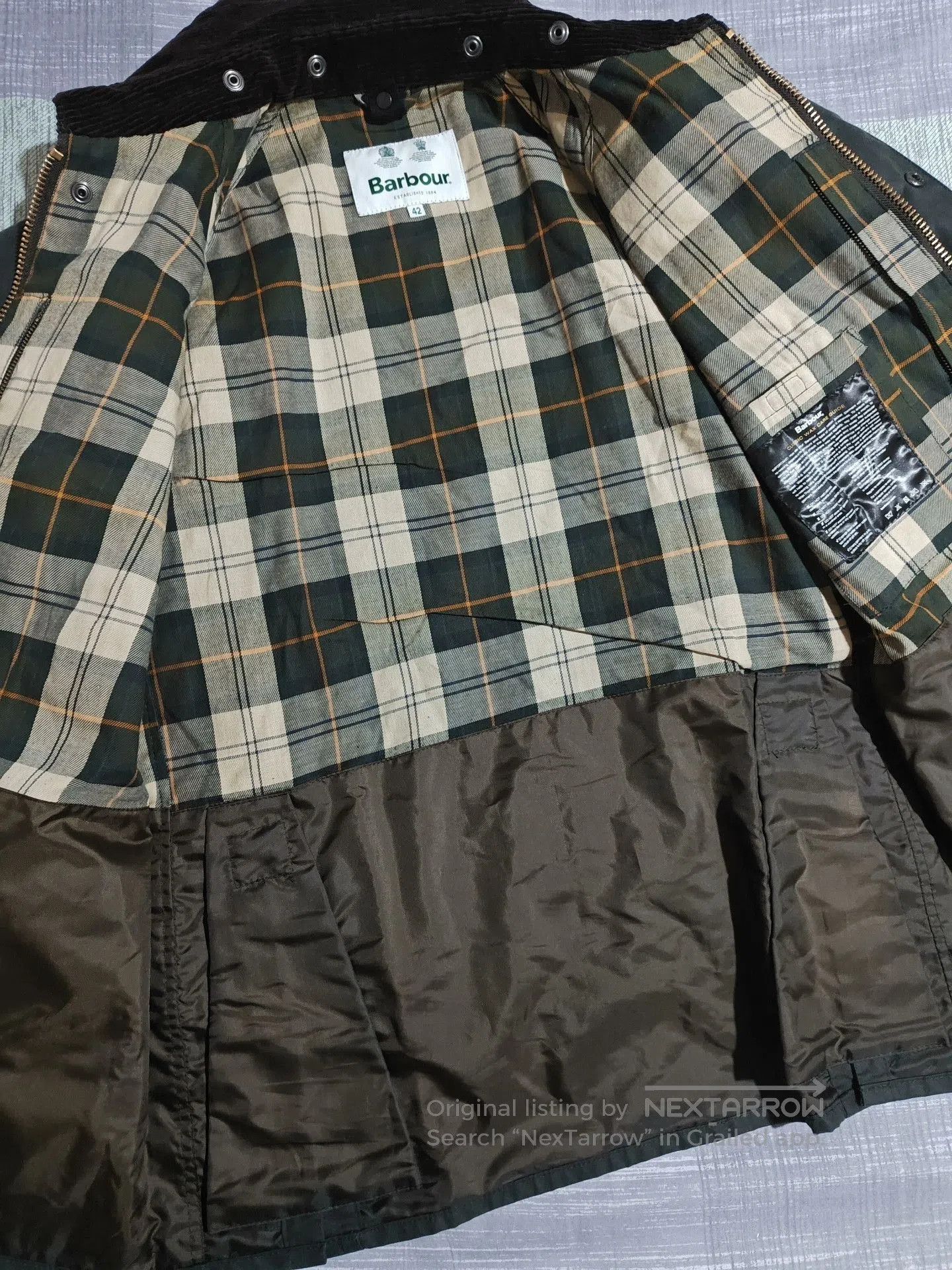 Barbour Barbour Bedale SL Slim Waxed Jacket. Size US XS / EU 42 / 0 - 3 Thumbnail