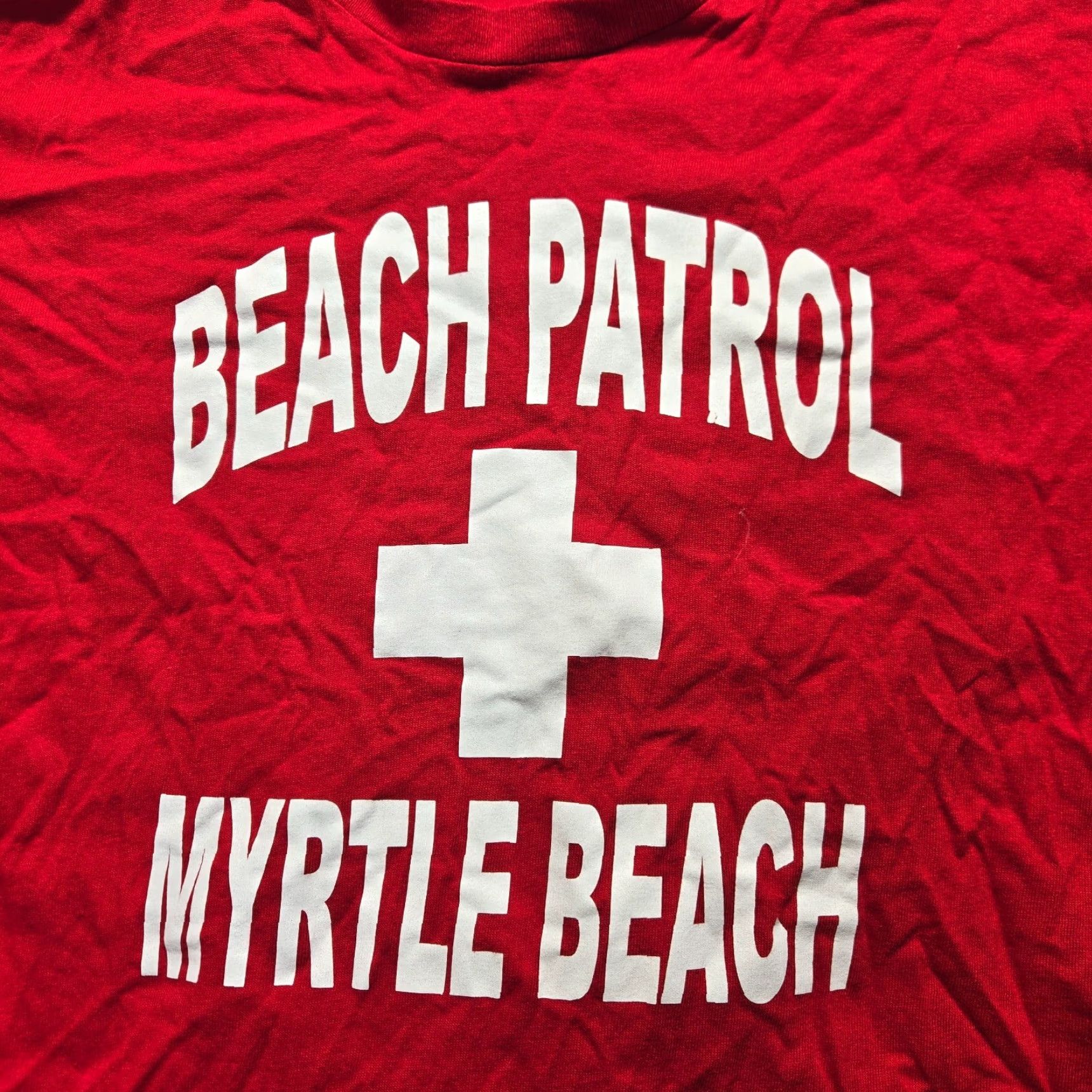 Delta Myrtle Beach Patrol Virginia VA Red Tee T-Shirt Short Sleeve Adult Men's L Large Shirt Size US L / EU 52-54 / 3 - 2 Thumbnail