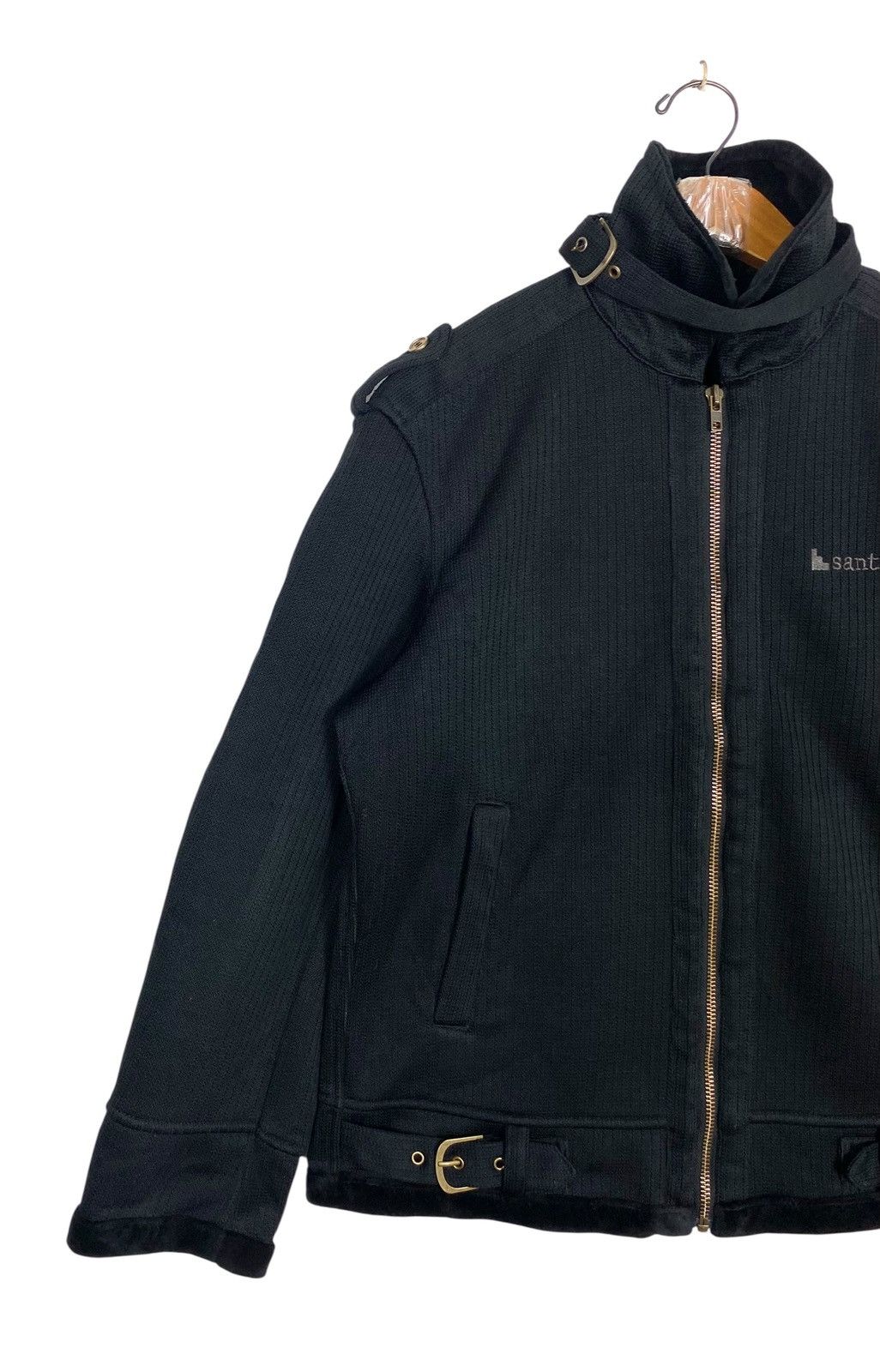 Japanese Brand Santafe Military Style High Collar with Buckle Strap Jacket Size US M / EU 48-50 / 2 - 2 Thumbnail