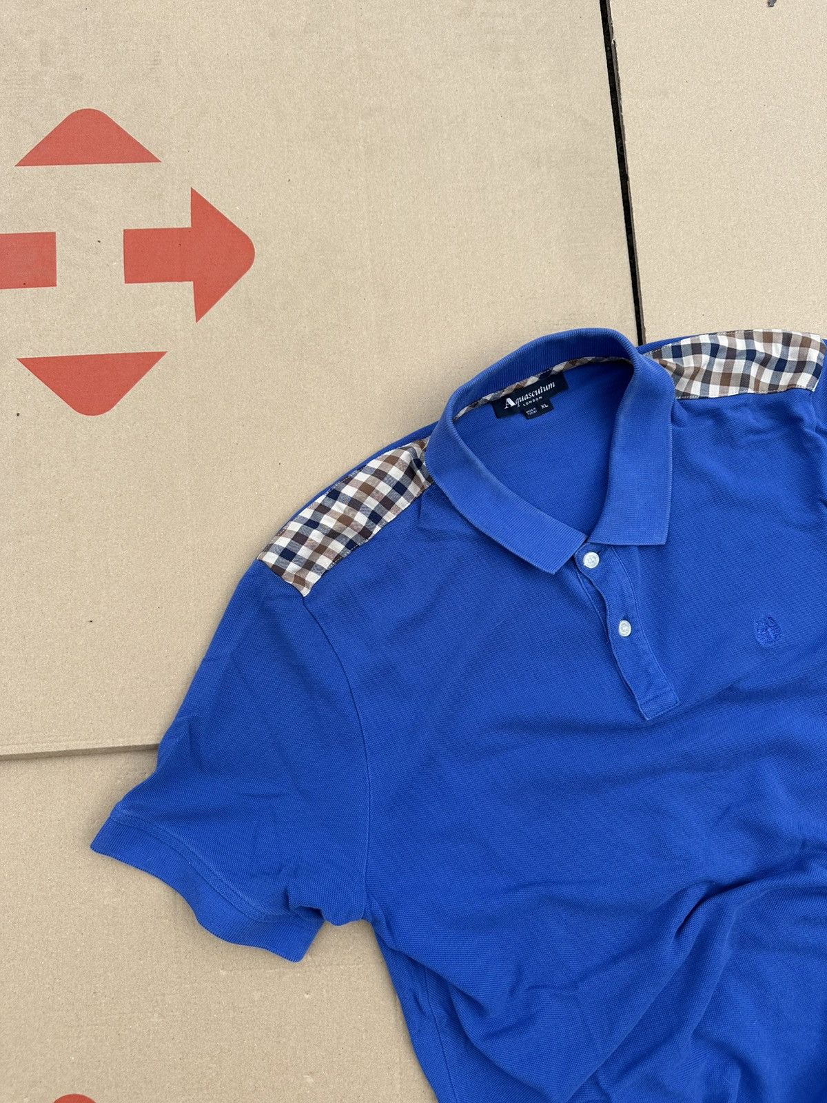 Aquascutum × Vintage Vintage Aquascutum Polo Y2K Old Money Style Size US XL / EU 56 / 4 - 3 Thumbnail