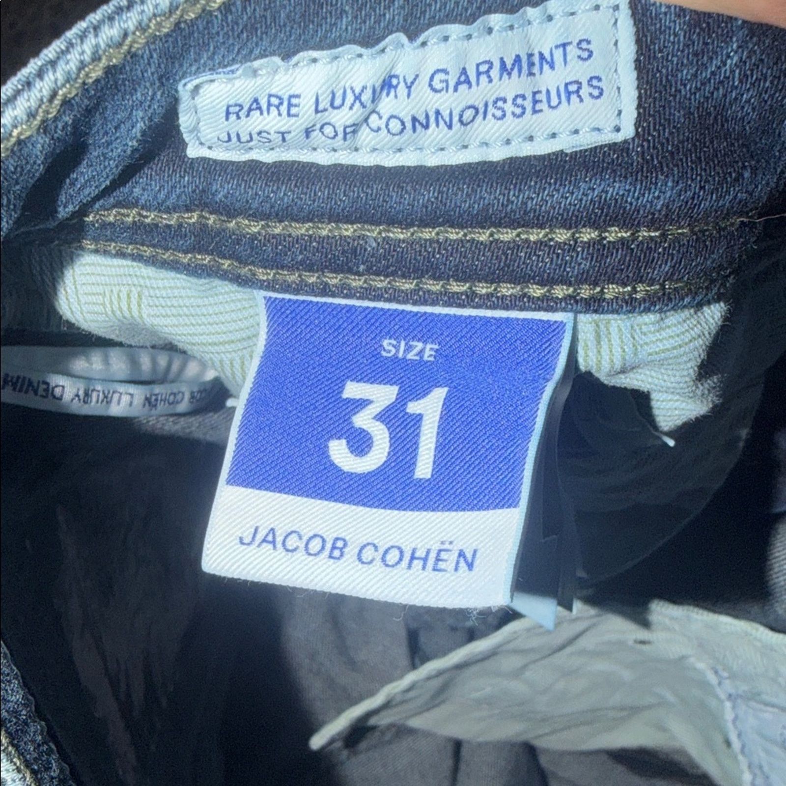 Jacob Cohen Jacob Cohen Men's Deep Indigo Slim Jeans Size 31 Size US 31 - 7 Thumbnail