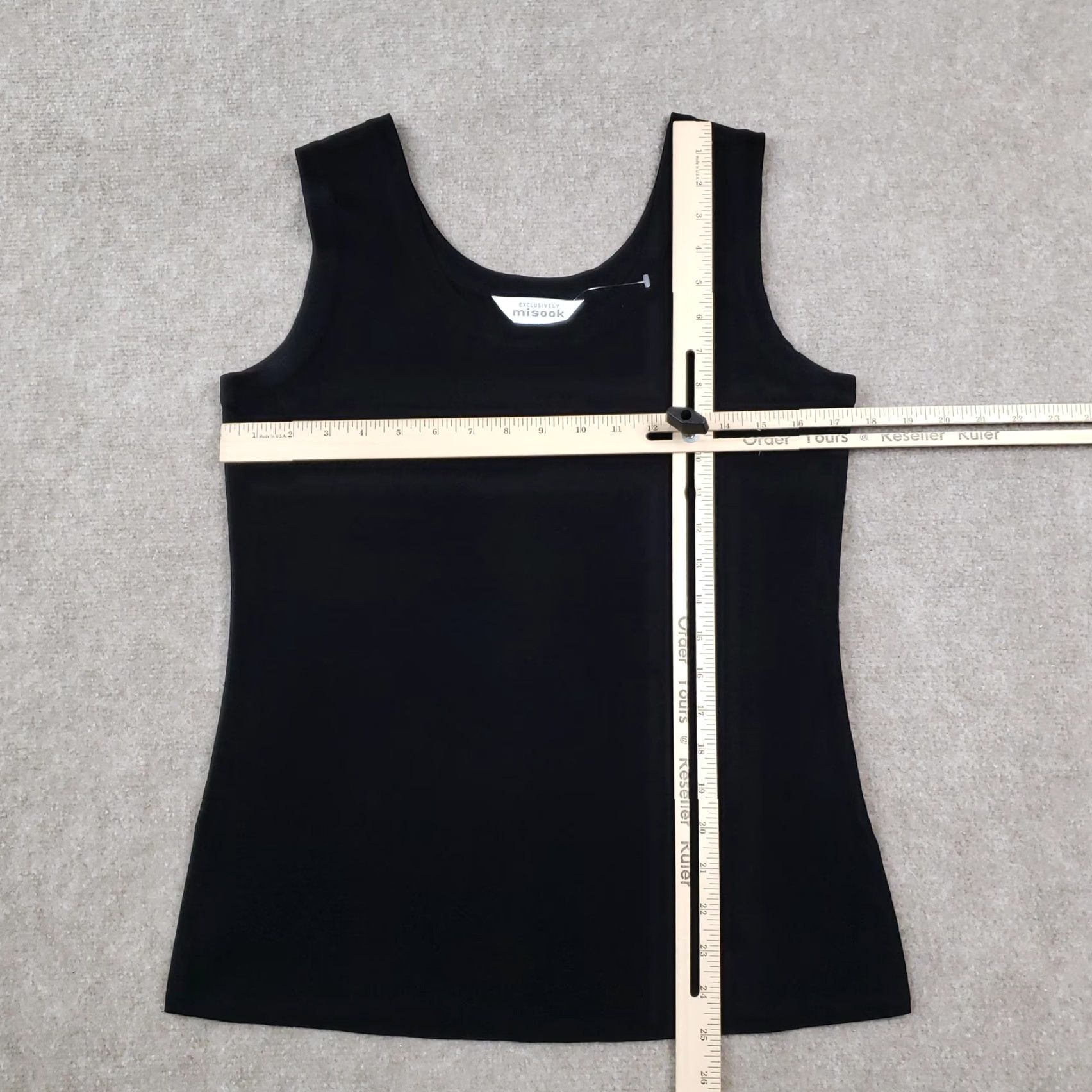 Vintage VINTAGE Exclusively Misook Shirt Womens Small Black Knit Sleeveless Tank Top Size S / US 4 / IT 40 - 2 Thumbnail