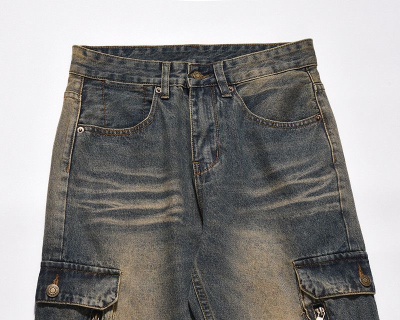 Vintage High street retro distressed work jeans for men Size US 32 / EU 48 - 6 Thumbnail
