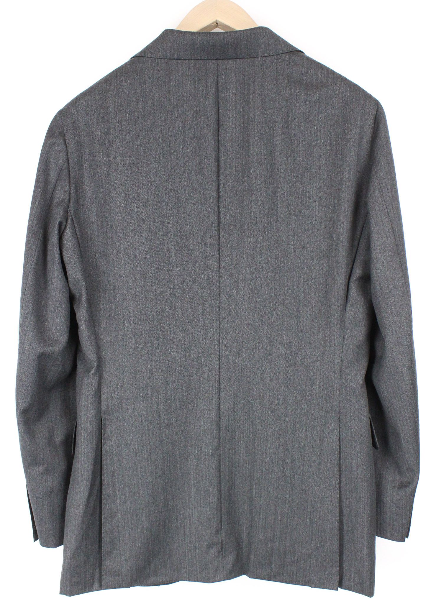 Suitsupply LA SPALLA UK36R Herringbone Grey Wool S130s Suit 73382 Size 36R - 5 Thumbnail