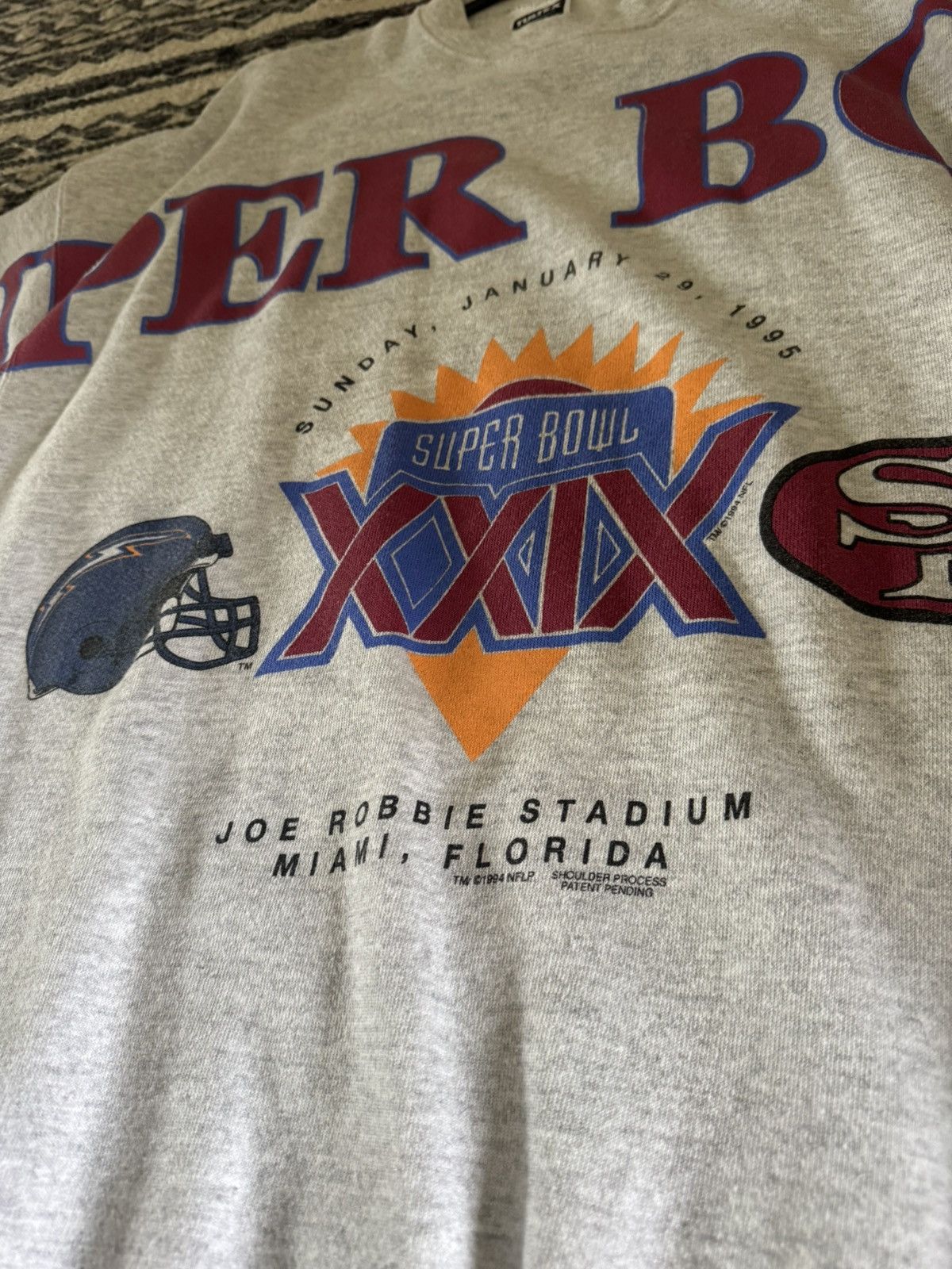 Vintage Super bowl crew neck Size US XL / EU 56 / 4 - 2 Thumbnail