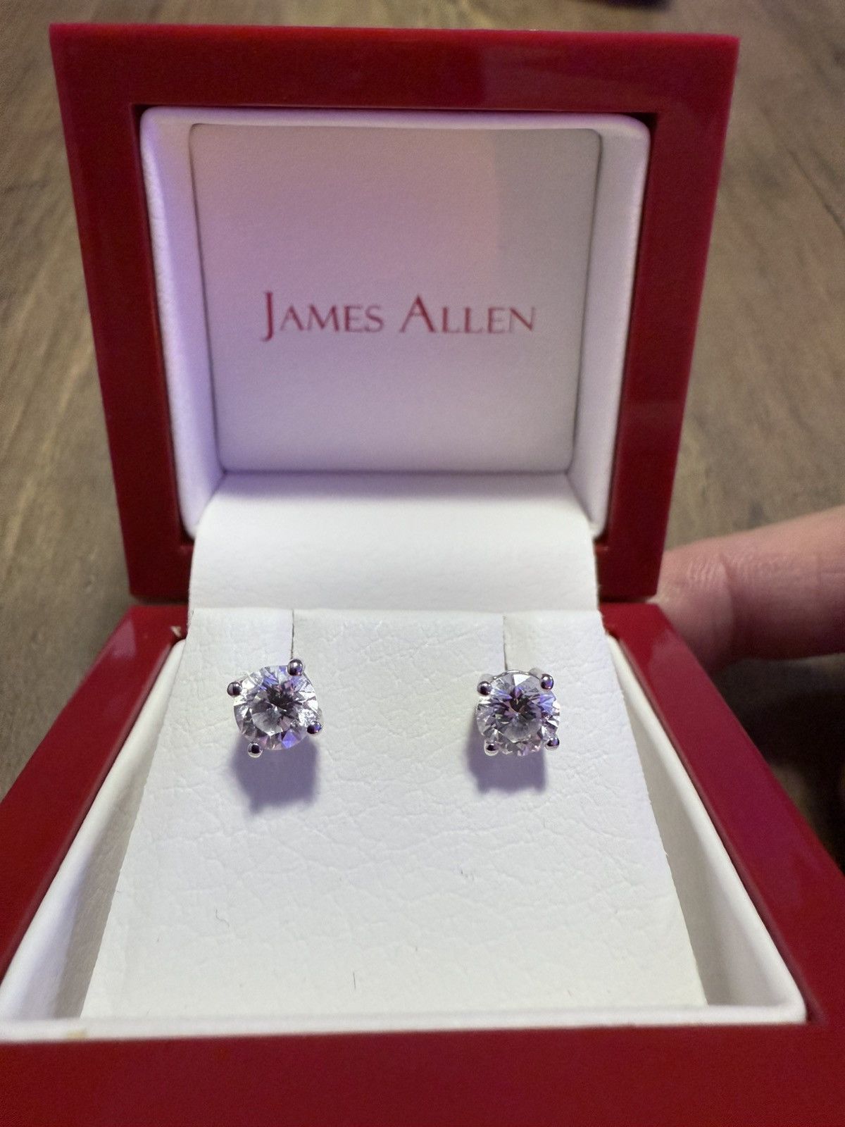 Designer James Allen 14K Lab-Grown Diamond Stud Earrings 1.50 CTW Size ONE SIZE - 8 Thumbnail