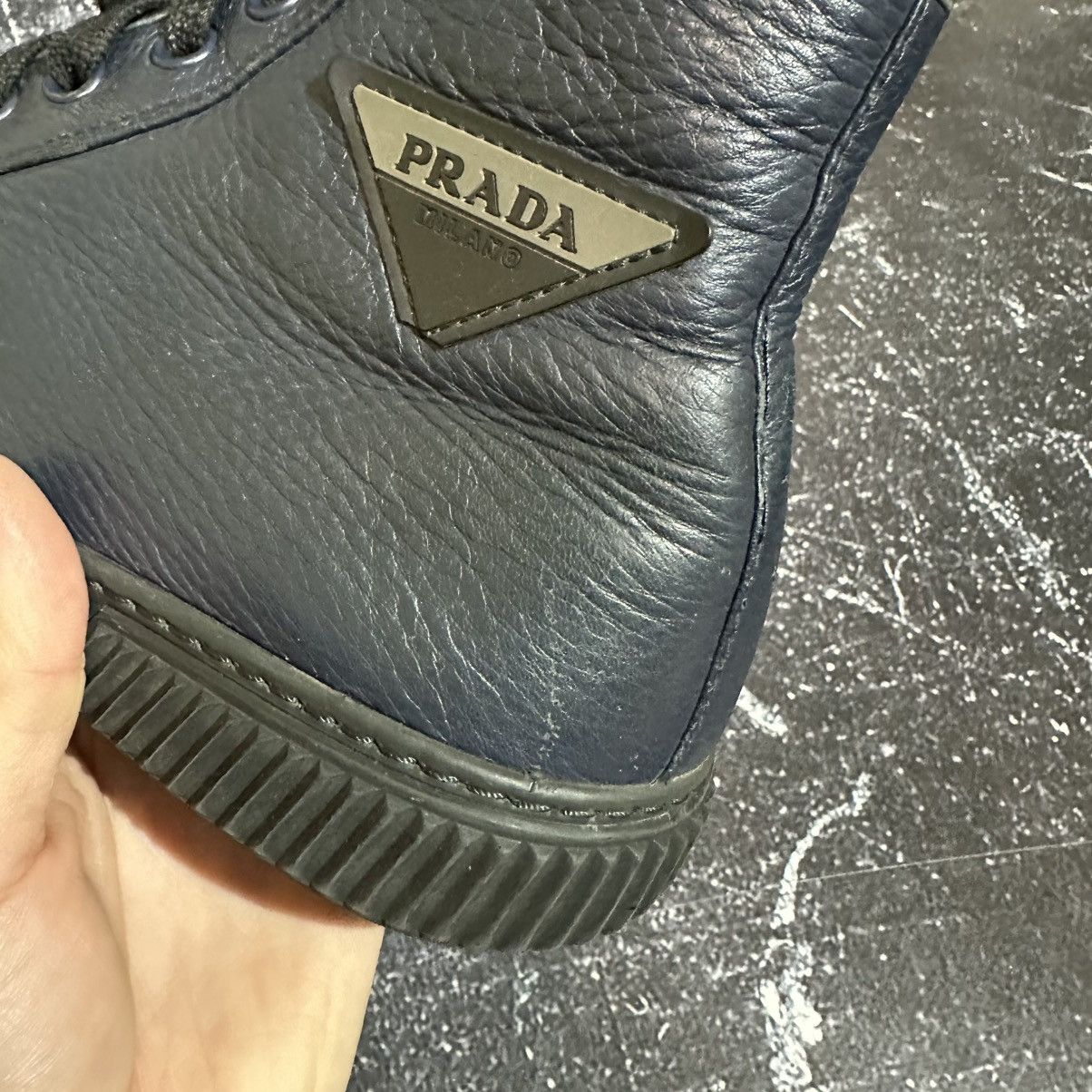 Prada PRADA - Men’s Leather High Top Sneakers Size 7, 8Us Size US 8 / EU 41 - 17 Thumbnail
