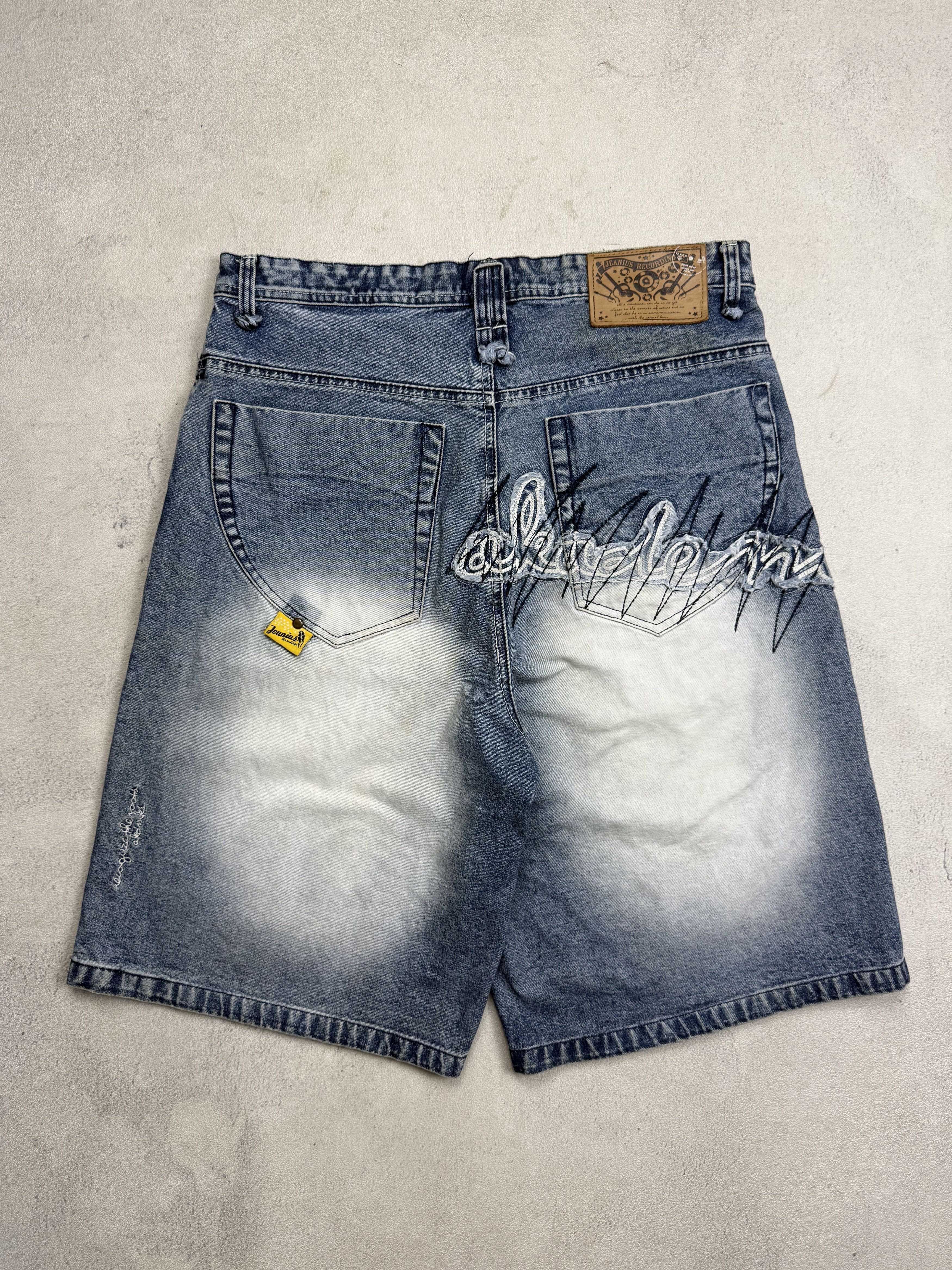 Akademiks Vintage Y2K Akademiks Baggy Shorts Denim Jorts Size US 34 / EU 50 - 3 Thumbnail