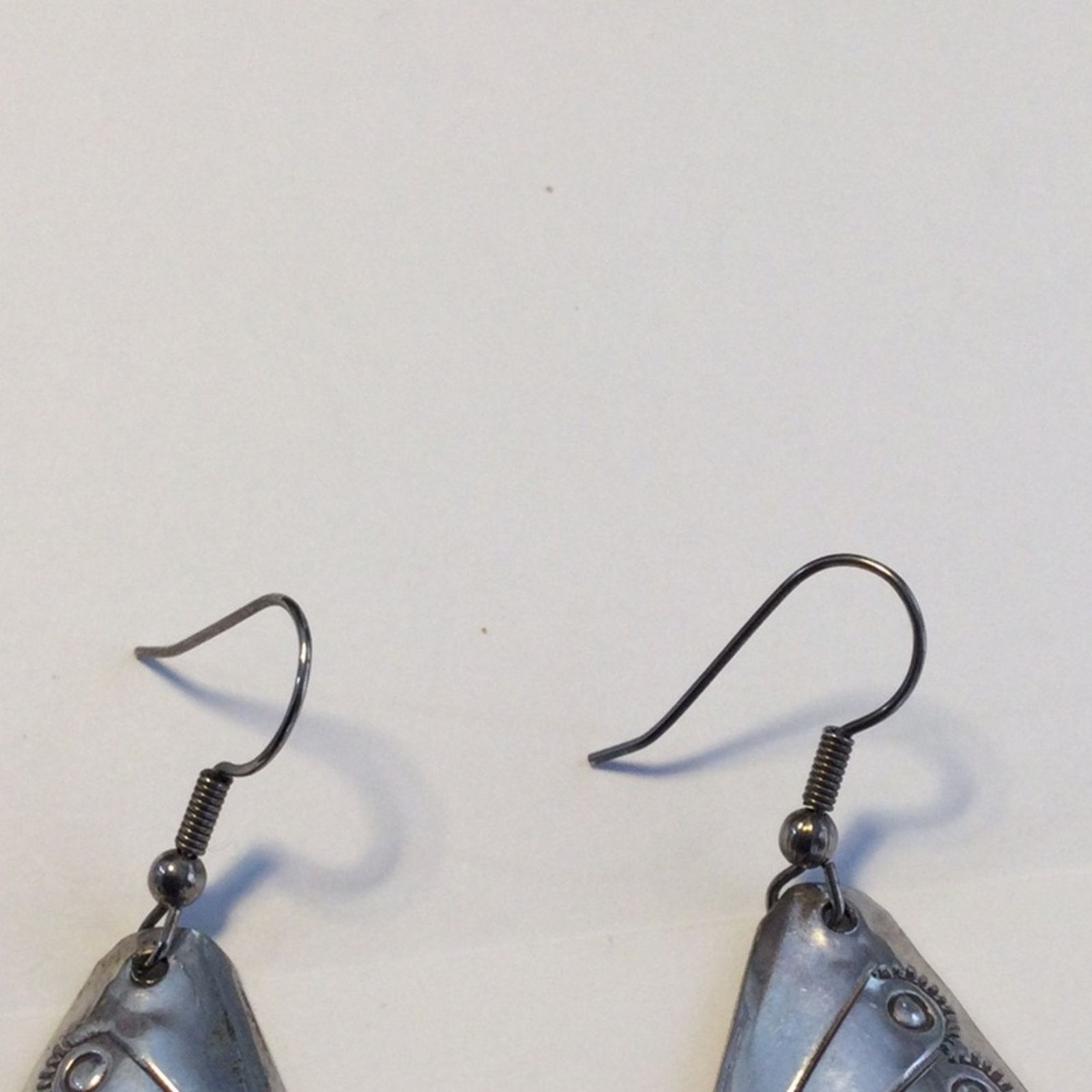 Other Silver & Turquoise Art Deco Fan Dangle Vintage Earrings Size ONE SIZE - 2 Thumbnail
