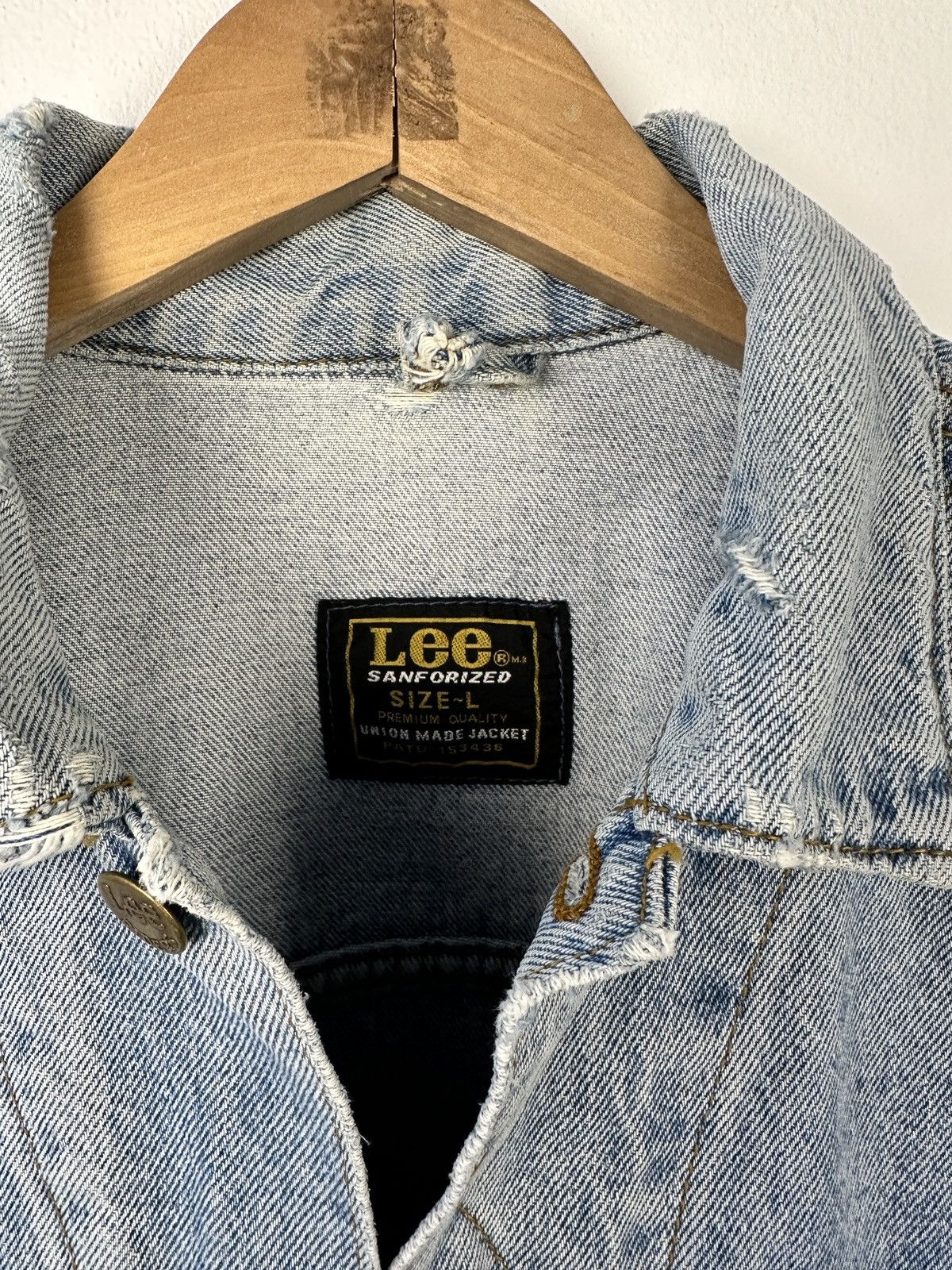 Lee Lee Rider Denim Jacket Size L Light Wash Acid Washed Trucker Size US L / EU 52-54 / 3 - 8 Thumbnail