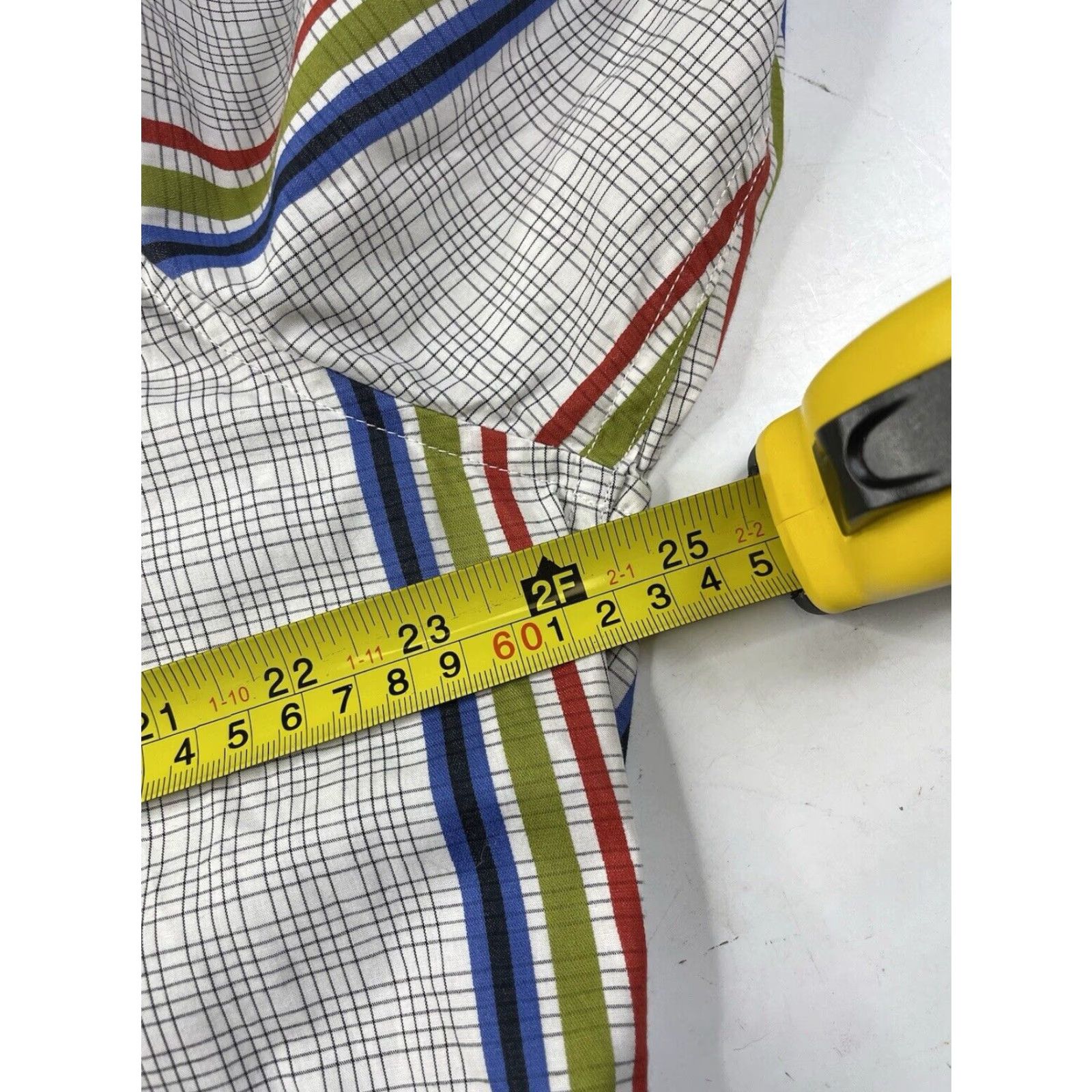 Robert Graham Robert Graham Men's XL MultiColor Stripe Flip Cuff Long Sleeve Button Down Shirt Size US XL / EU 56 / 4 - 8 Thumbnail