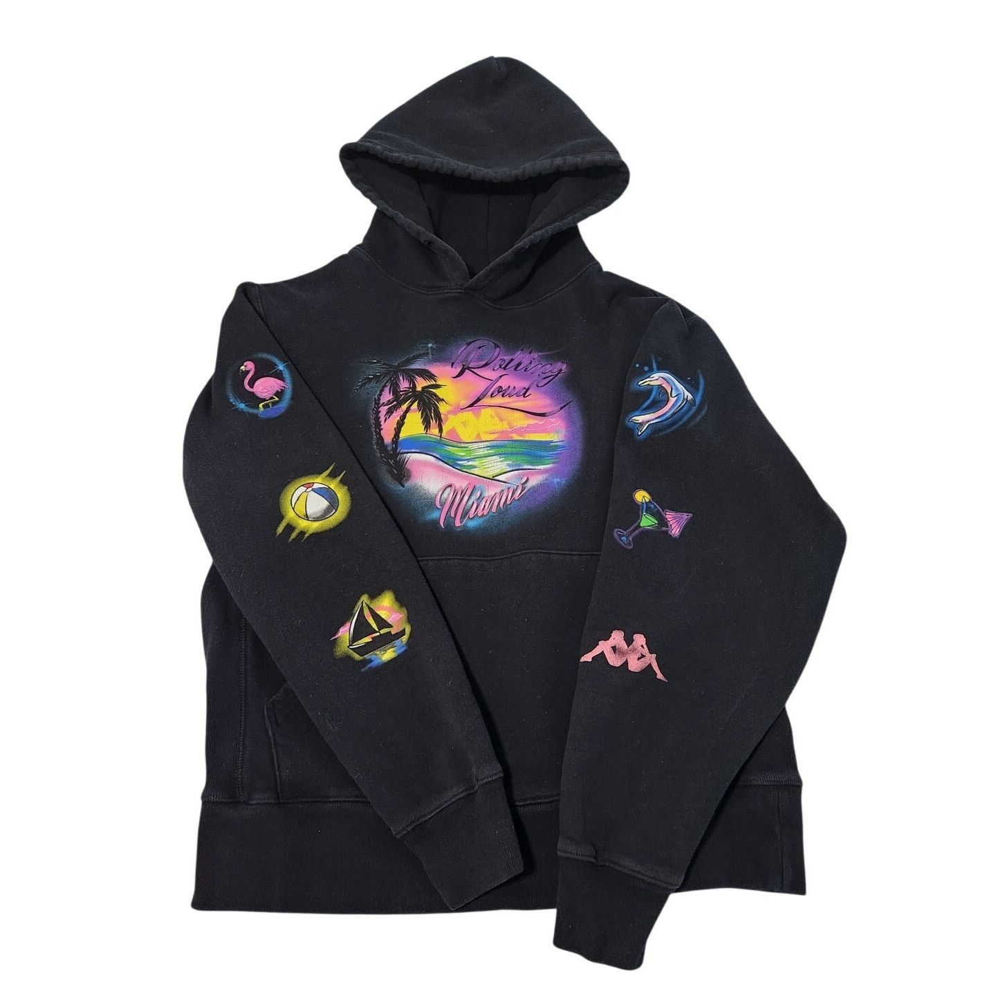 Kappa Kappa Rolling Loud Miami Hoodie Size Small Black Sweatshirt Size US S / EU 44-46 / 1 - 1 Thumbnail