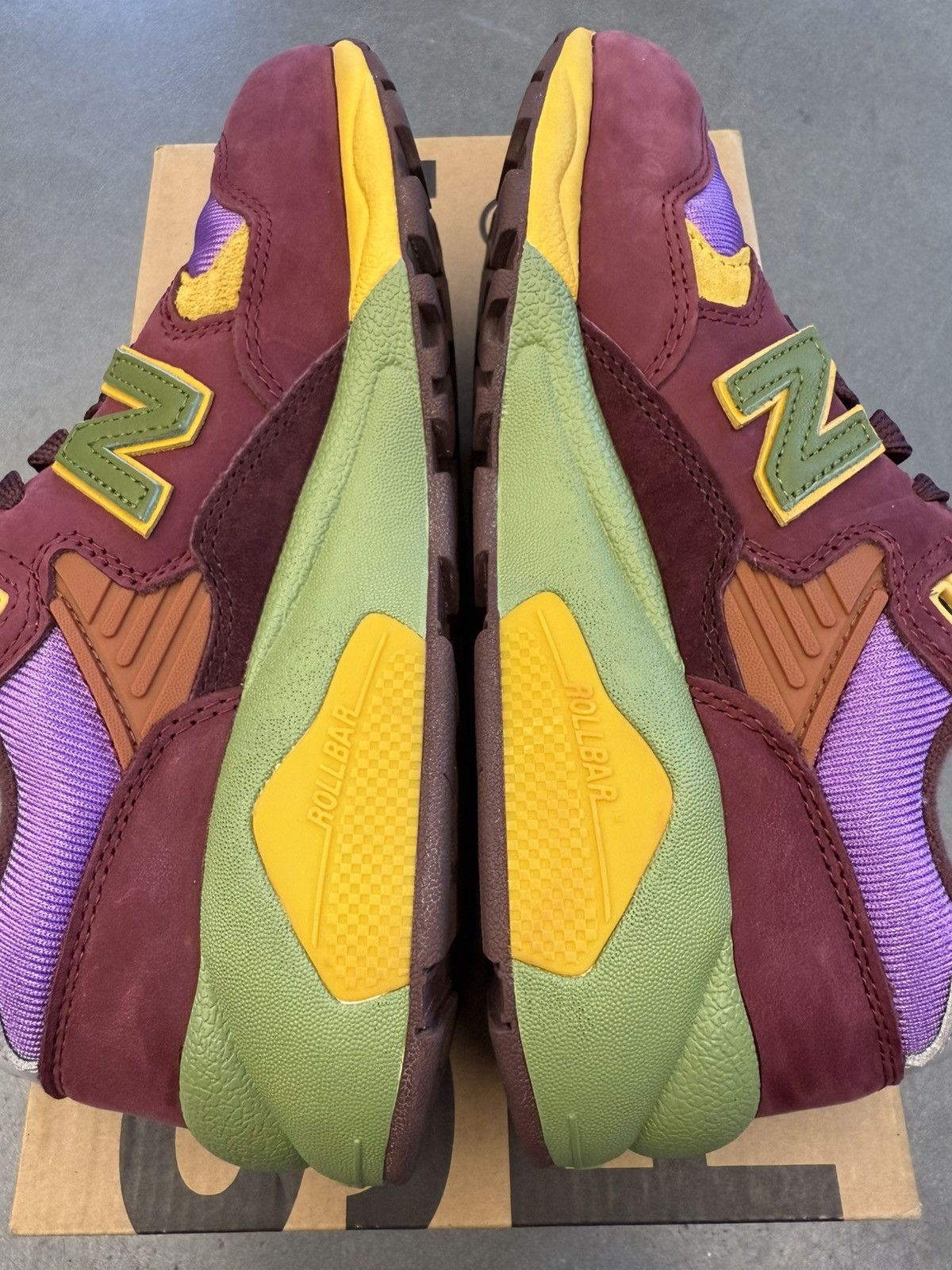 New Balance × Stray Rats 2022 New Balance 580 Stray Rats Maroon Purple Size US 5 / EU 37 - 3 Thumbnail