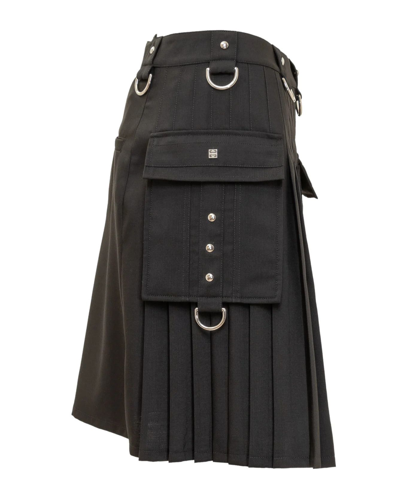 Givenchy o1y0925 Mini Skirt in Black Size 28" / US 6 / IT 42 - 3 Thumbnail
