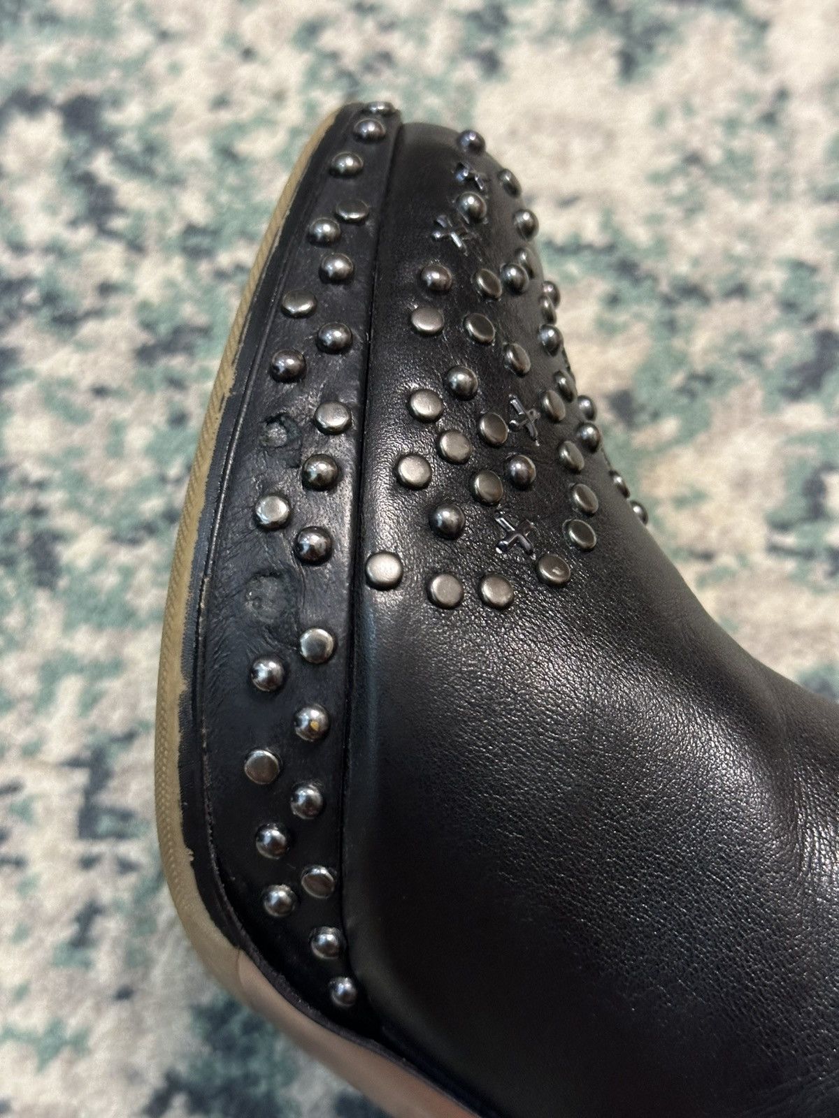 Alaia ALAÏA Leather Zipper Studded Accent Boots Size US 8.5 / IT 38.5 - 10 Thumbnail