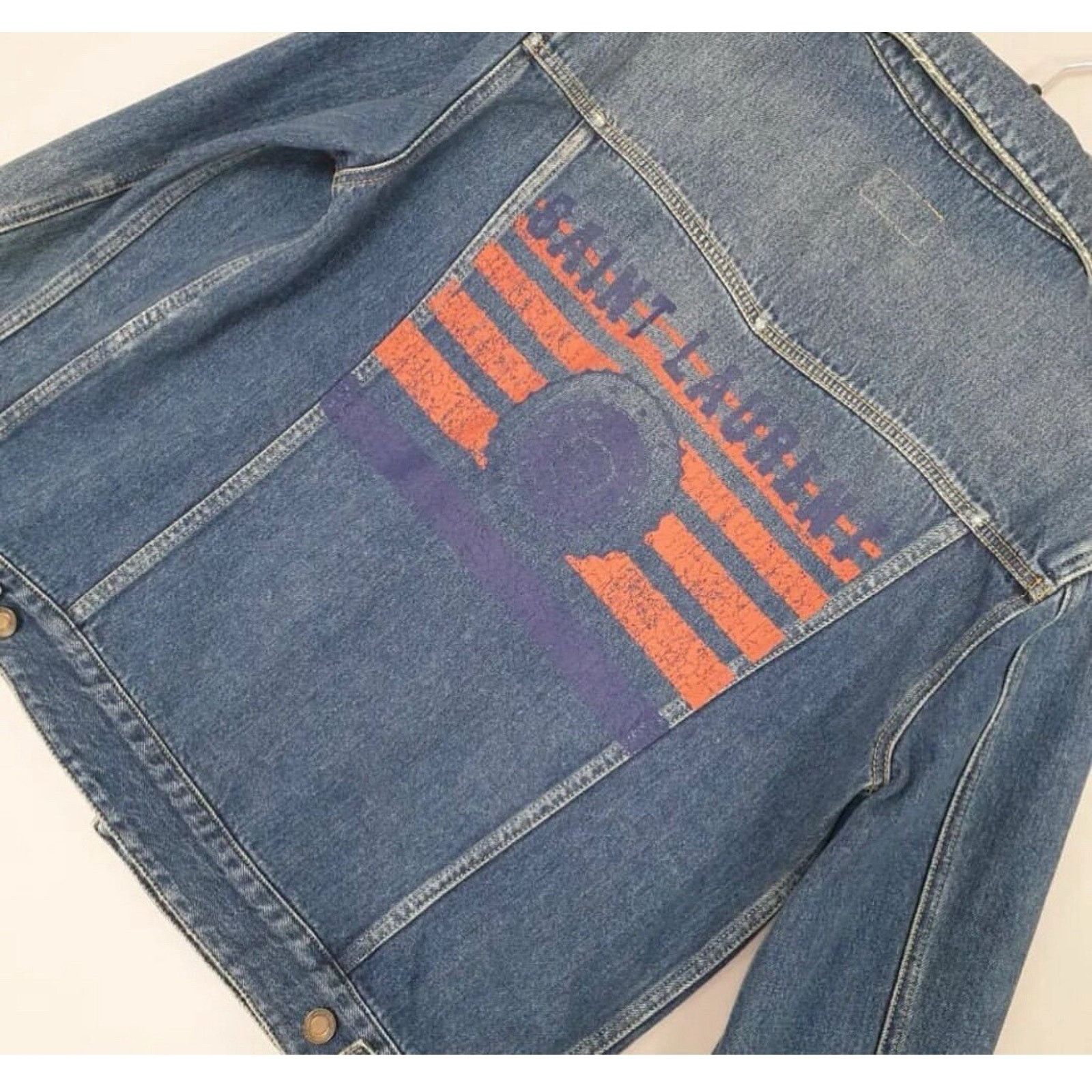 Saint Laurent Paris NWT SAINT LAURENT Denim Blue Jacket Sz.M Size M / US 6-8 / IT 42-44 - 3 Thumbnail