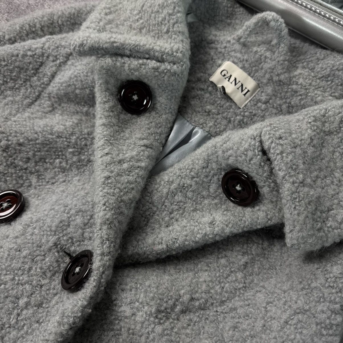 Ganni Ganni Grey Wool Teddy Coat / Luxury Winter Vintage Size M / US 6-8 / IT 42-44 - 11 Thumbnail