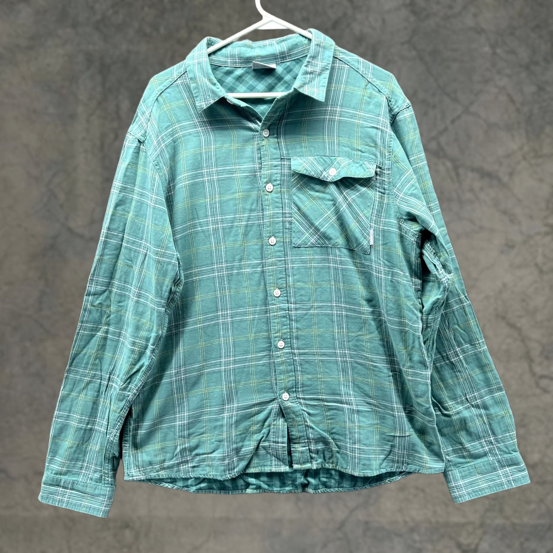 Vintage Columbia Shirt Mens Large Green Plaid Button Down Long Sleeve Cotton Outdoor Size US L / EU 52-54 / 3 - 1 Thumbnail