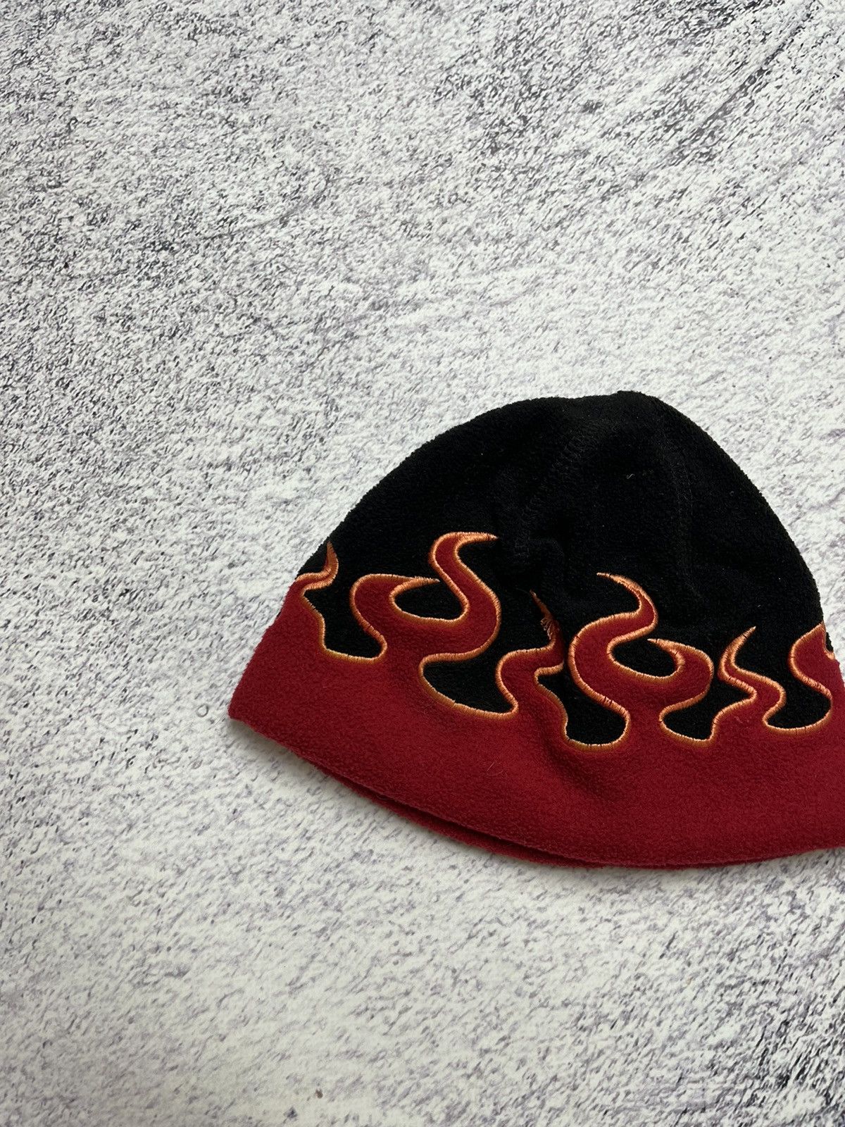 Japanese Brand 🔥FlameFire Fleece Hat Y2K Hellfire Skate Sk8 Beanie Knitted Size ONE SIZE - 2 Thumbnail