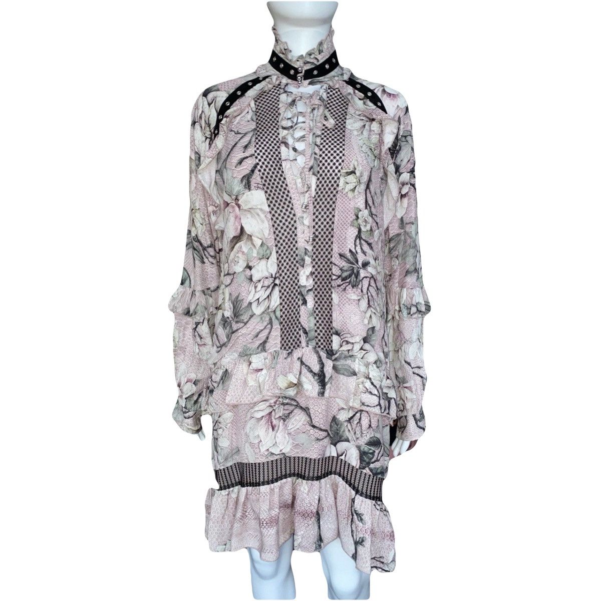 Just Cavalli Just Cavalli Resort/2018 Floral Long Sleeve Dress 40IT Size S / US 4 / IT 40 - 1 Thumbnail