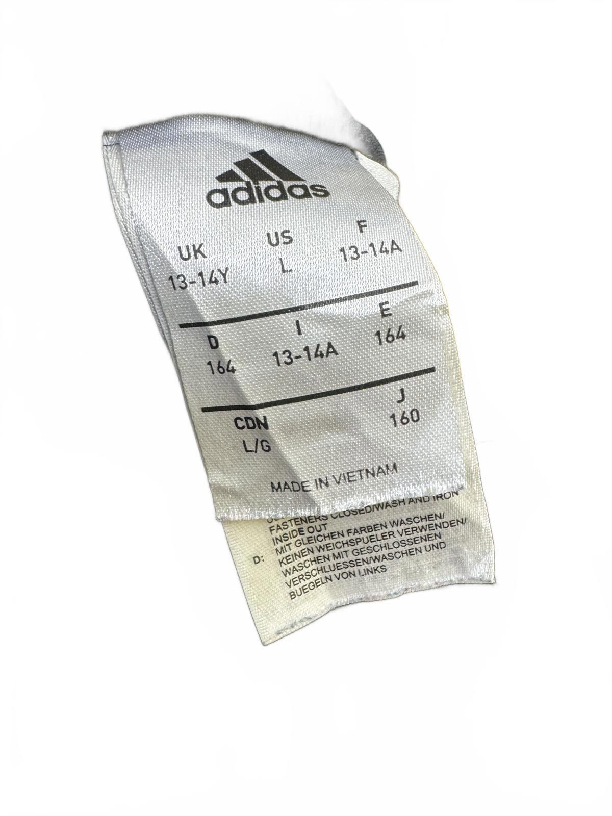 Adidas Adidas Youth Black Tracksuit Bottoms with Blue Stripes Size US 32 / EU 48 - 4 Thumbnail