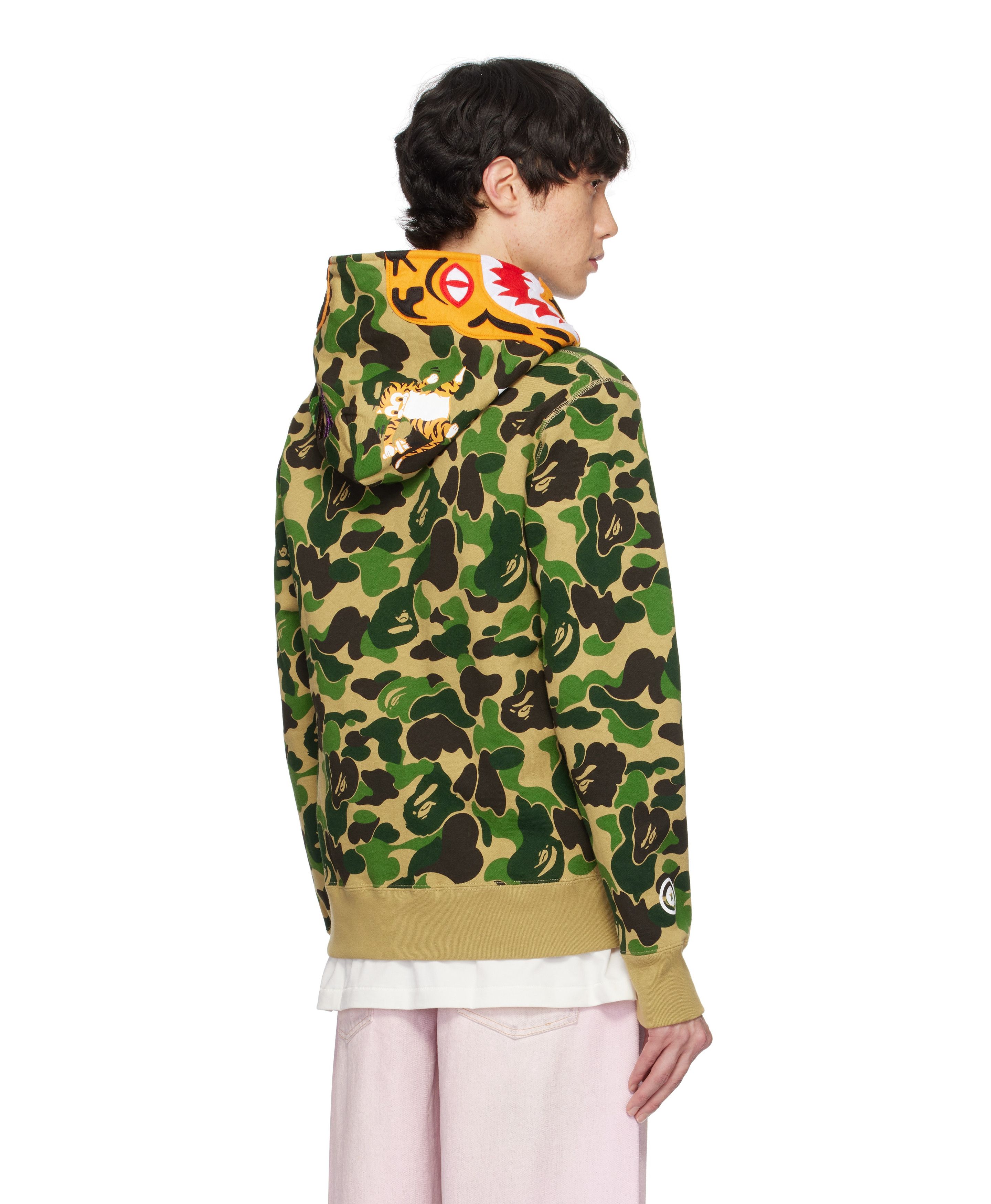 Bape BAPE ABC Camo Tiger Full Zip Hoodie Army Green Size US XXL / EU 58 / 5 - 8 Thumbnail