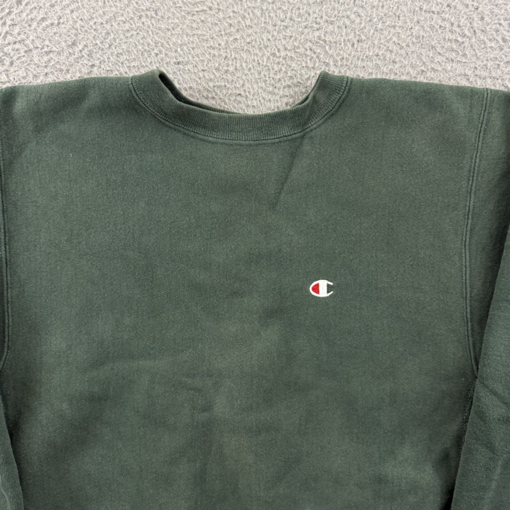 Champion VINTAGE Champion Reverse Weave Sweatshirt Mens Large Green Logo 90s Pullover Size US L / EU 52-54 / 3 - 3 Thumbnail