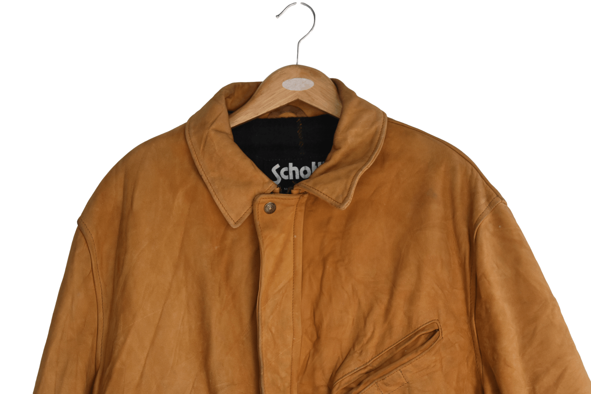 Schott × Vintage Vintage Schott NYC Leather Jacket With Blanked Lining Size US L / EU 52-54 / 3 - 3 Thumbnail