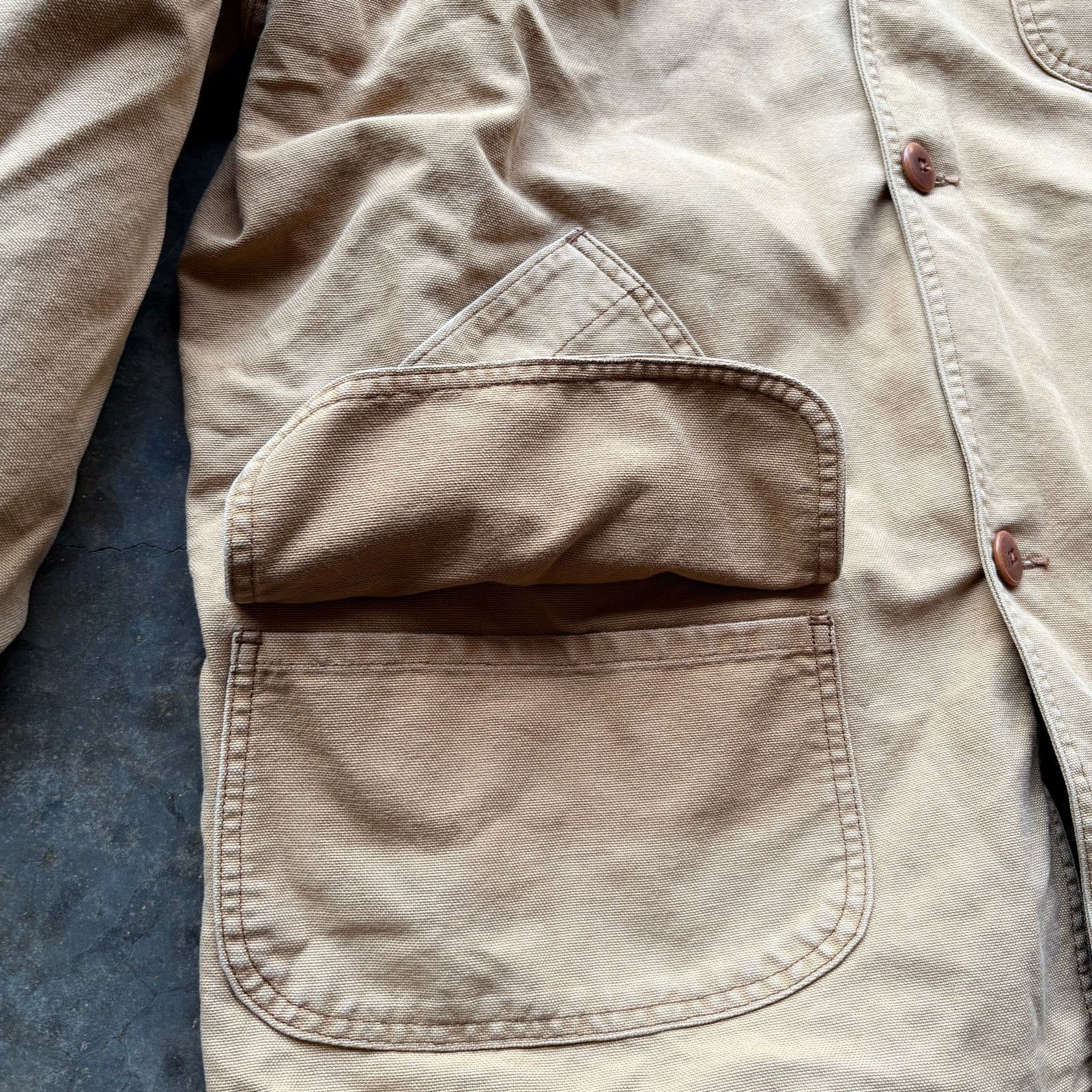 Vintage Vintage 90s LL Bean Chore Coat Lined Jacket Size US XL / EU 56 / 4 - 4 Thumbnail