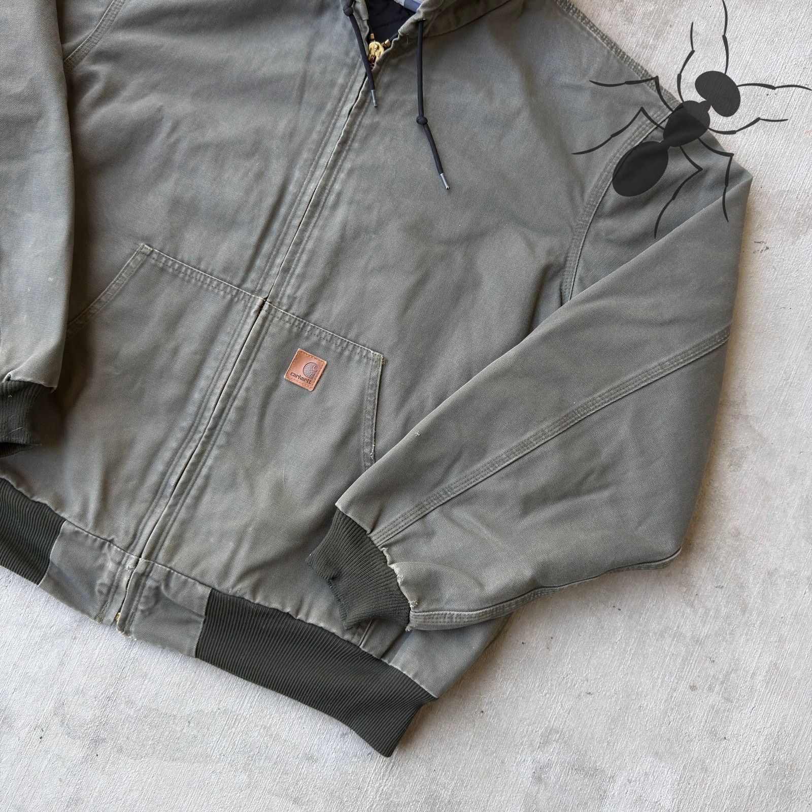 Carhartt × Vintage Carhartt J280 MOS green hooded work wear jacket Size US XL / EU 56 / 4 - 4 Thumbnail