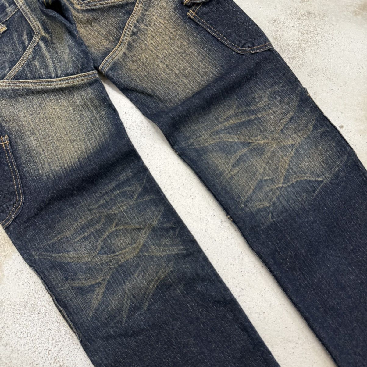 Japanese Brand Jeans De Art Utility Art Mudwash Heavy OZ Denim Pants Size US 30 / EU 46 - 14 Thumbnail