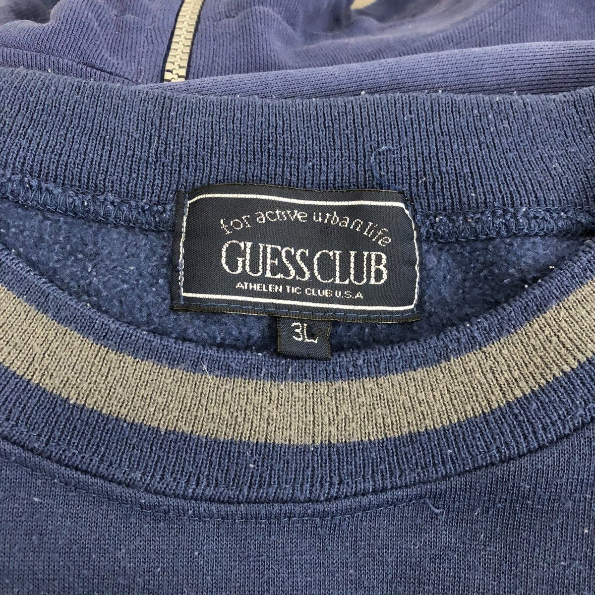 Guess GUESS CLUB Small Embroidery Logo Crewneck Sweatshirt Size US XXL / EU 58 / 5 - 5 Thumbnail