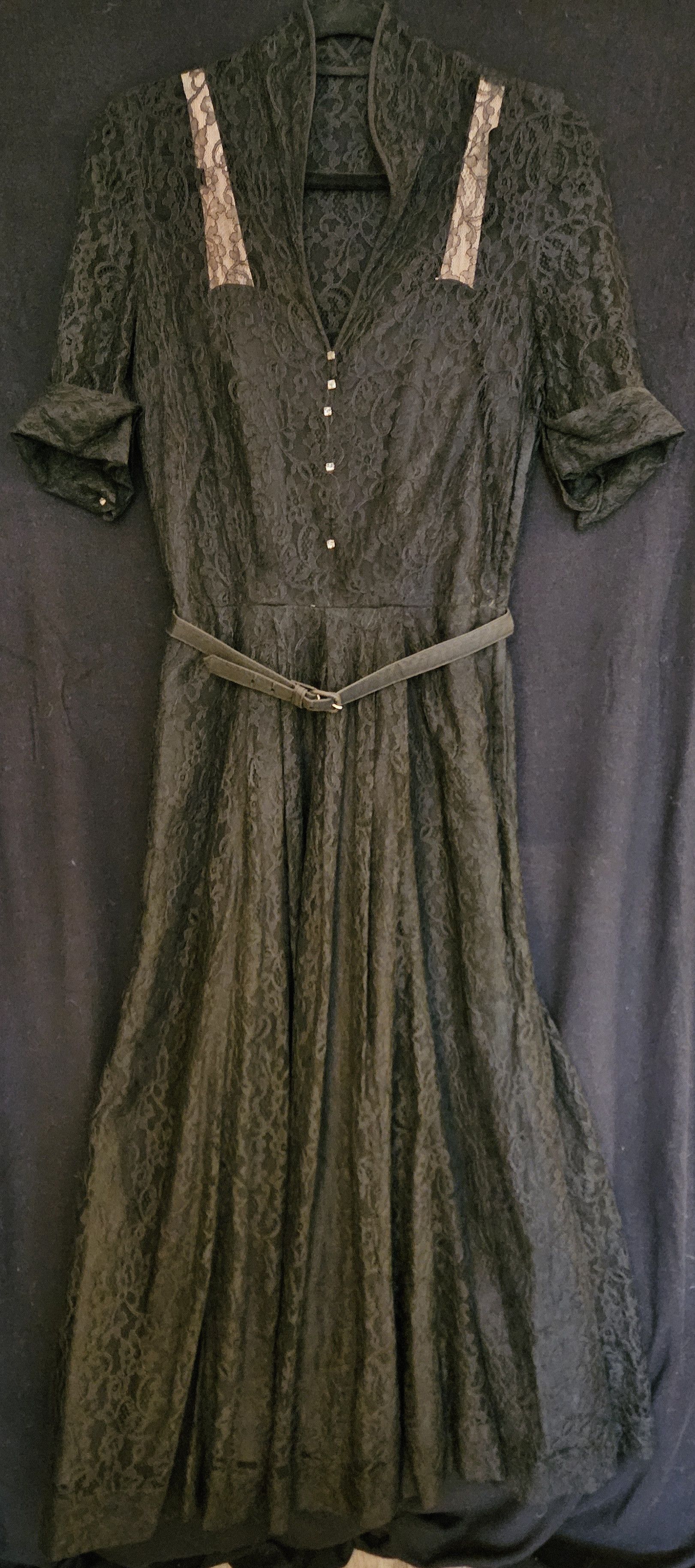 Other 1950's black lace party dress Size S / US 4 / IT 40 - 1 Thumbnail