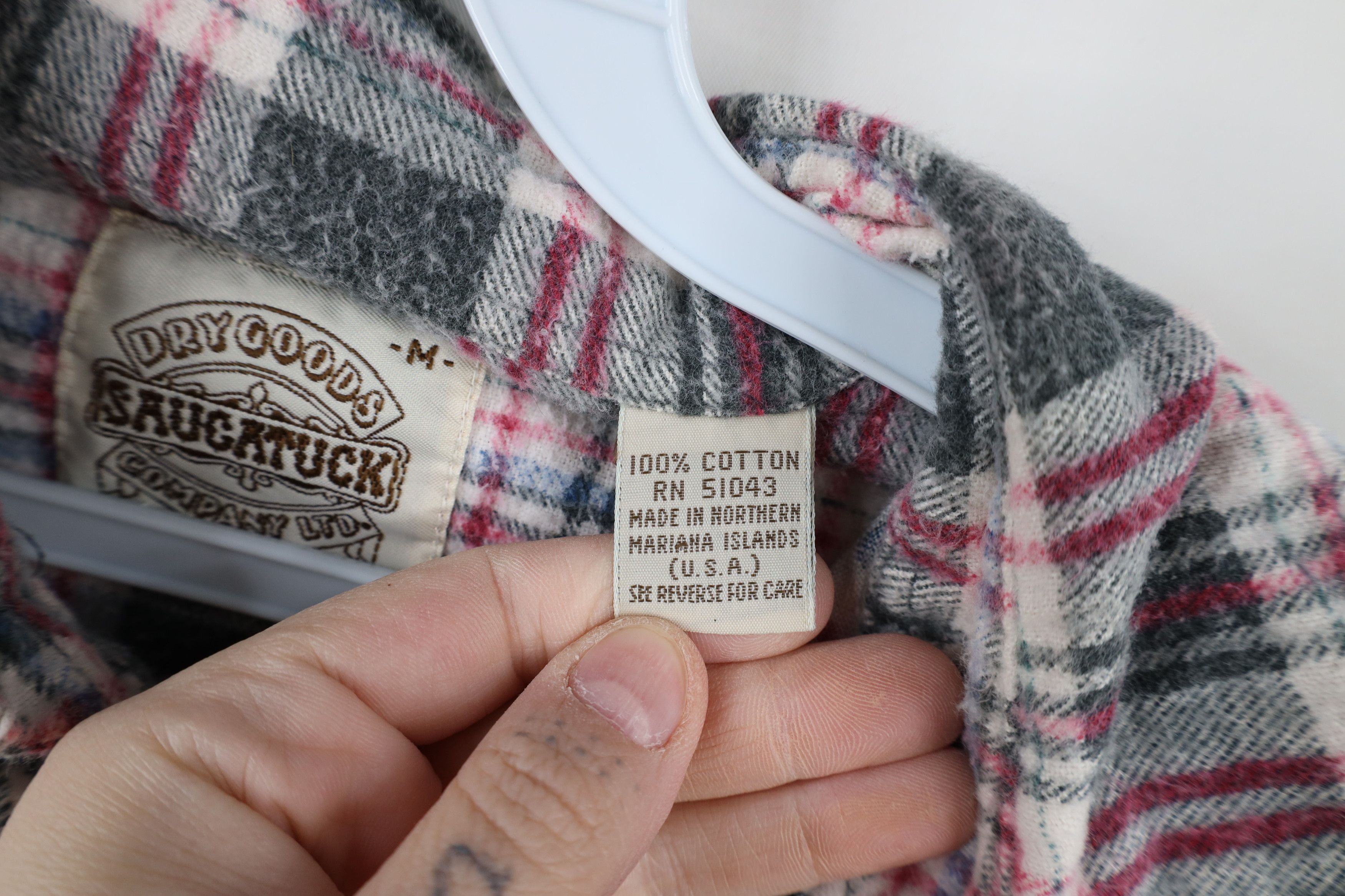 Vintage Vintage 90s Streetwear Flannel Collared Button Shirt Size US M / EU 48-50 / 2 - 9 Thumbnail
