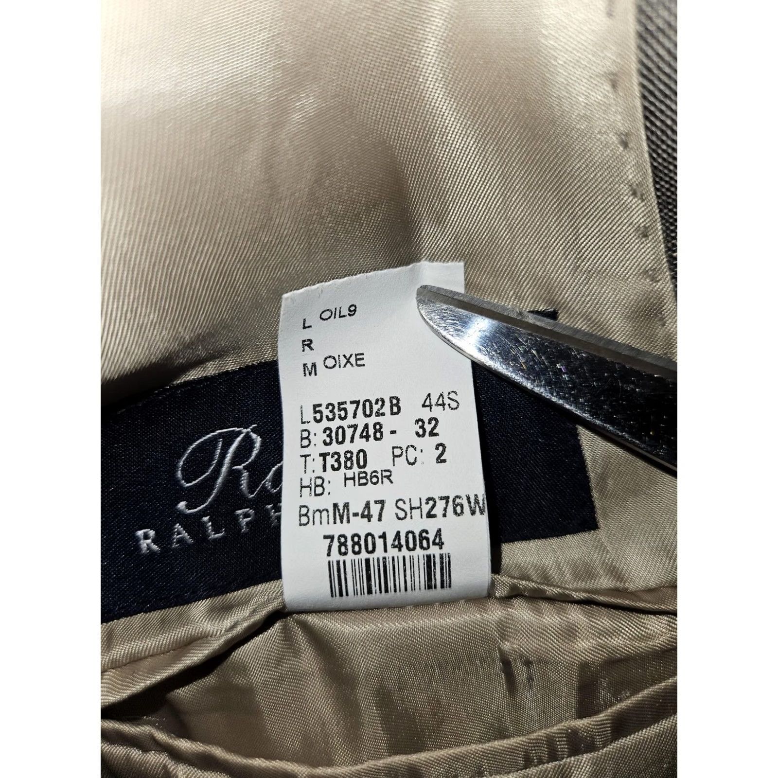 Ralph Lauren Ralph Lauren Blazer Mens 44S Gray Plaid Wool Jacket Dillard's Made in Canada Sport Coat Two-Button Notch Lapel Size 44R - 4 Thumbnail
