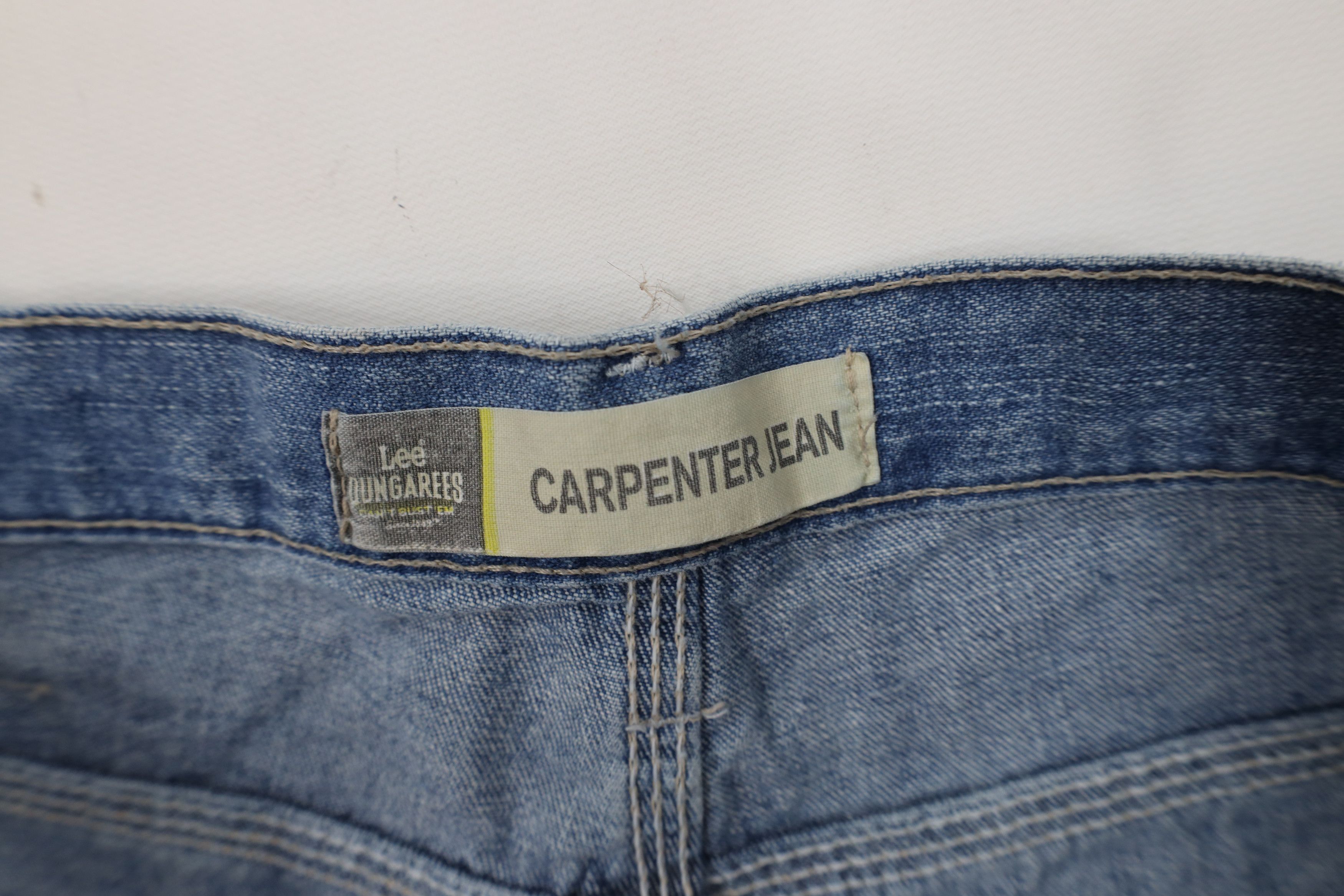Lee Vintage Y2K Lee Relaxed Wide Leg Dungaree Denim Jeans Blue Size US 36 / EU 52 - 8 Thumbnail