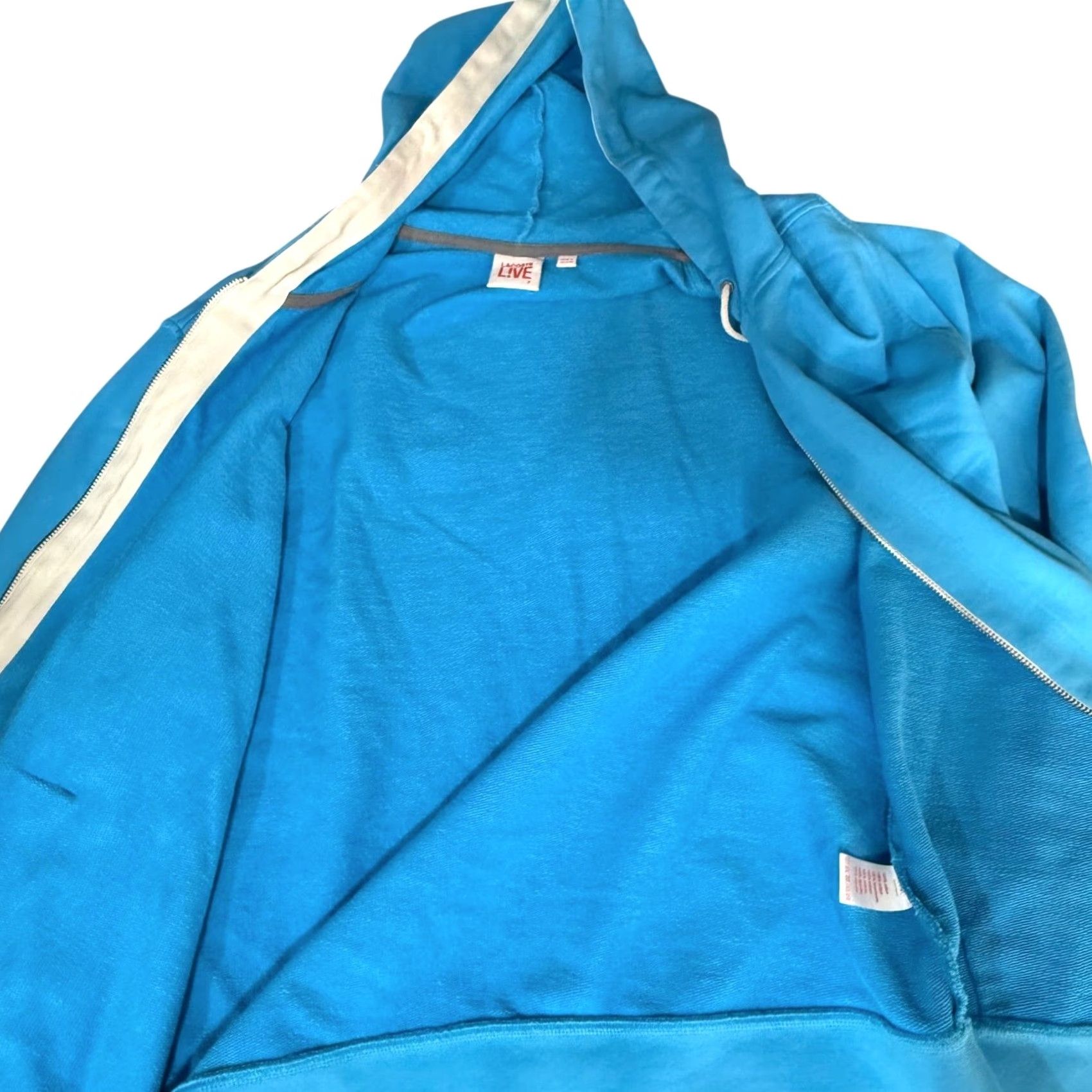 Vintage Lacoste L!VE full zip hoodie Blue 2XL Men Streetwear Hoodie Logo Embroidered Zip Pocket All Seasons Urban Designer Size US XXL / EU 58 / 5 - 2 Thumbnail
