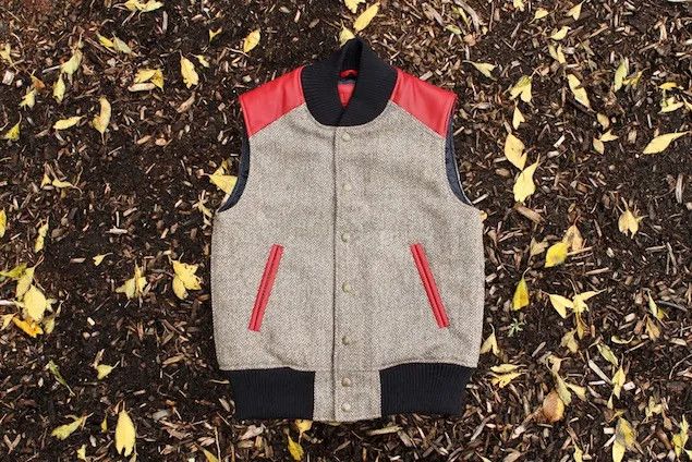 Golden Bear × Kith 2012 Harris Tweed Vest Brown Red Navy Size US L / EU 52-54 / 3 - 1 Thumbnail